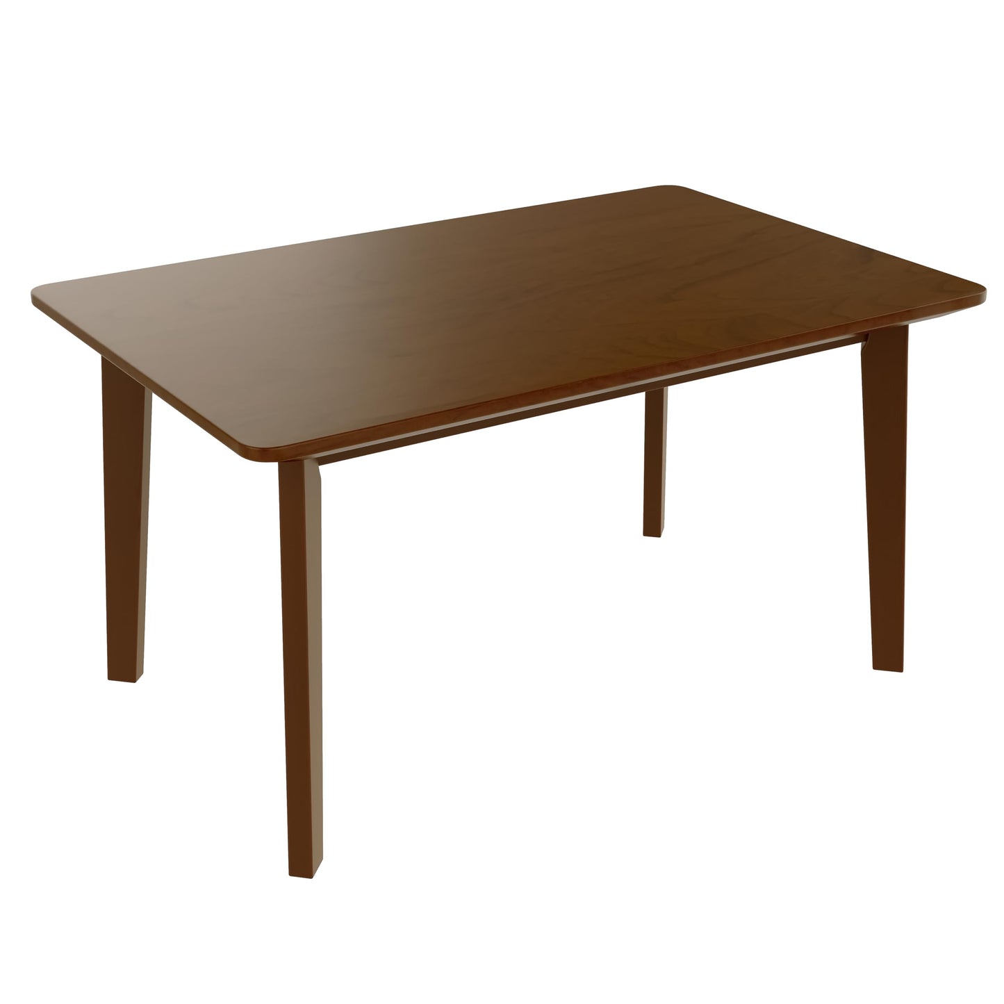 Merax Rustic Wooden Rectangular Kitchen Table, Farmhouse Dinning Table for Living Room, Kitchen, Dining Room, Small Space, Walnut