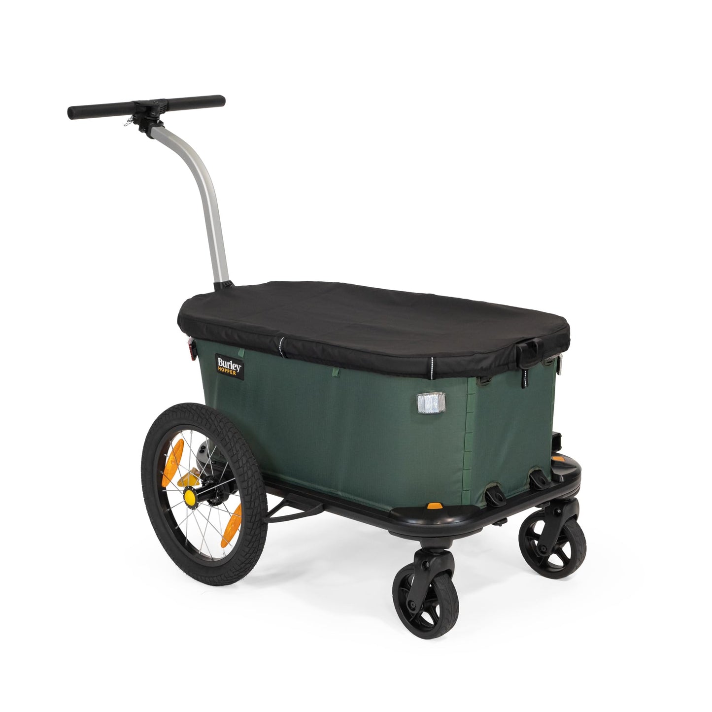 Burley Hopper | Compact Cargo Bike Trailer & Stroller Wagon with Spacious Storage, Rigid Floor, Durable Interior & Parking Brake