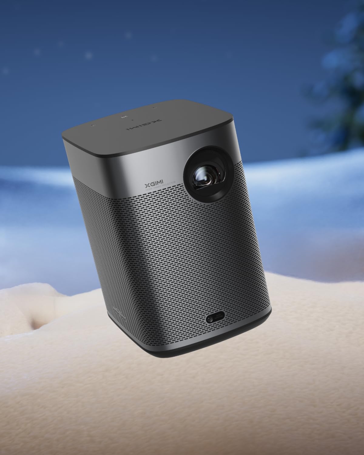 XGIMI Halo+ GTV NEW Portable Projector, Google TV with Licensed Netflix, 700 ISO Lumens, 2 x 5W Harman Kardon Speakers, Auto Focus, ISA, Wi-Fi, Built-in Battery with 2.5 Hours Playtime