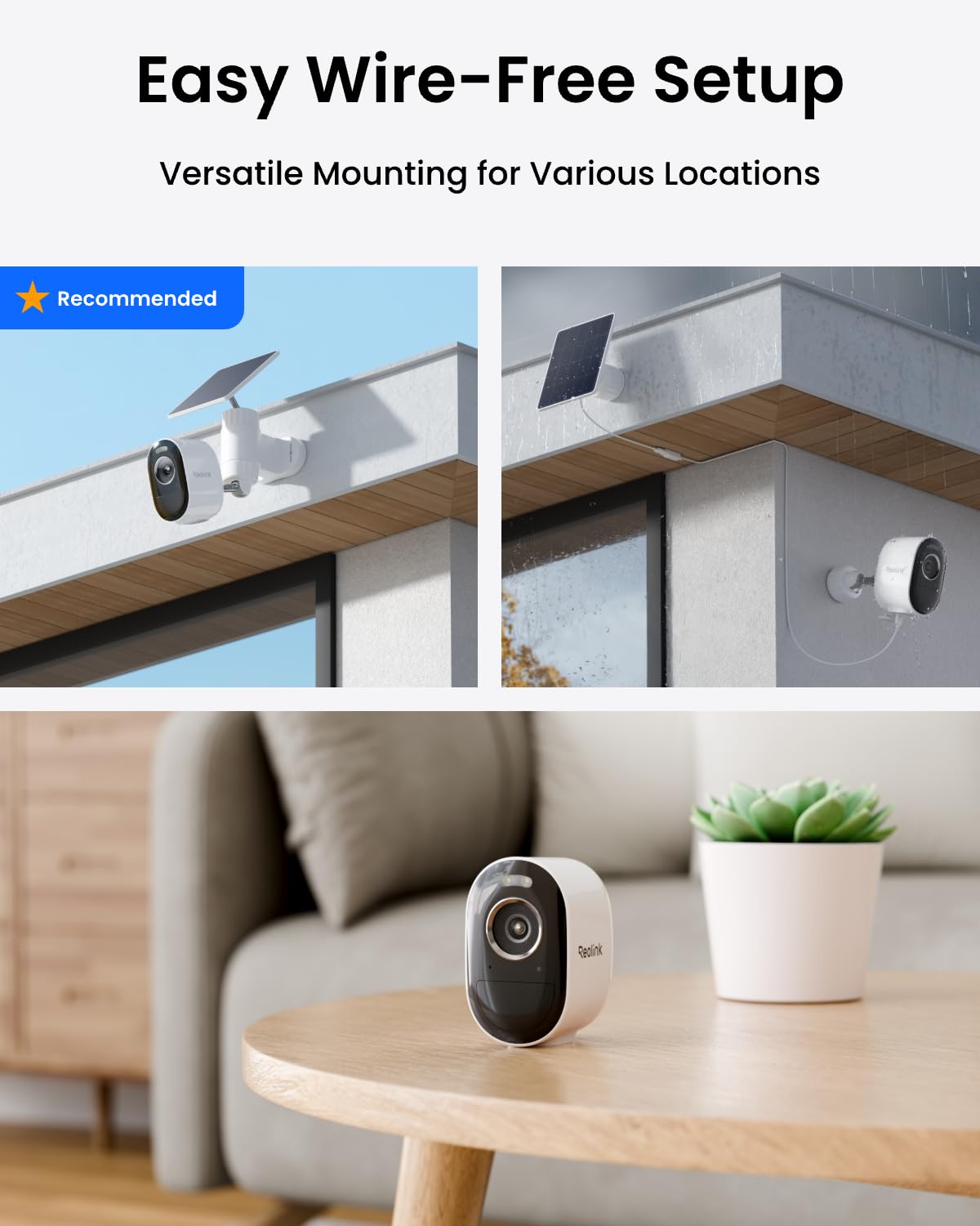 REOLINK Home Hub mini with 2X Argus 3 Pro+Solar Panel, Solar Security Cameras Wireless Outdoor, 2.4/5 GHz WiFi, Solar/Battery Powered, Smart Detection, Motion Recording, No Monthly Fee