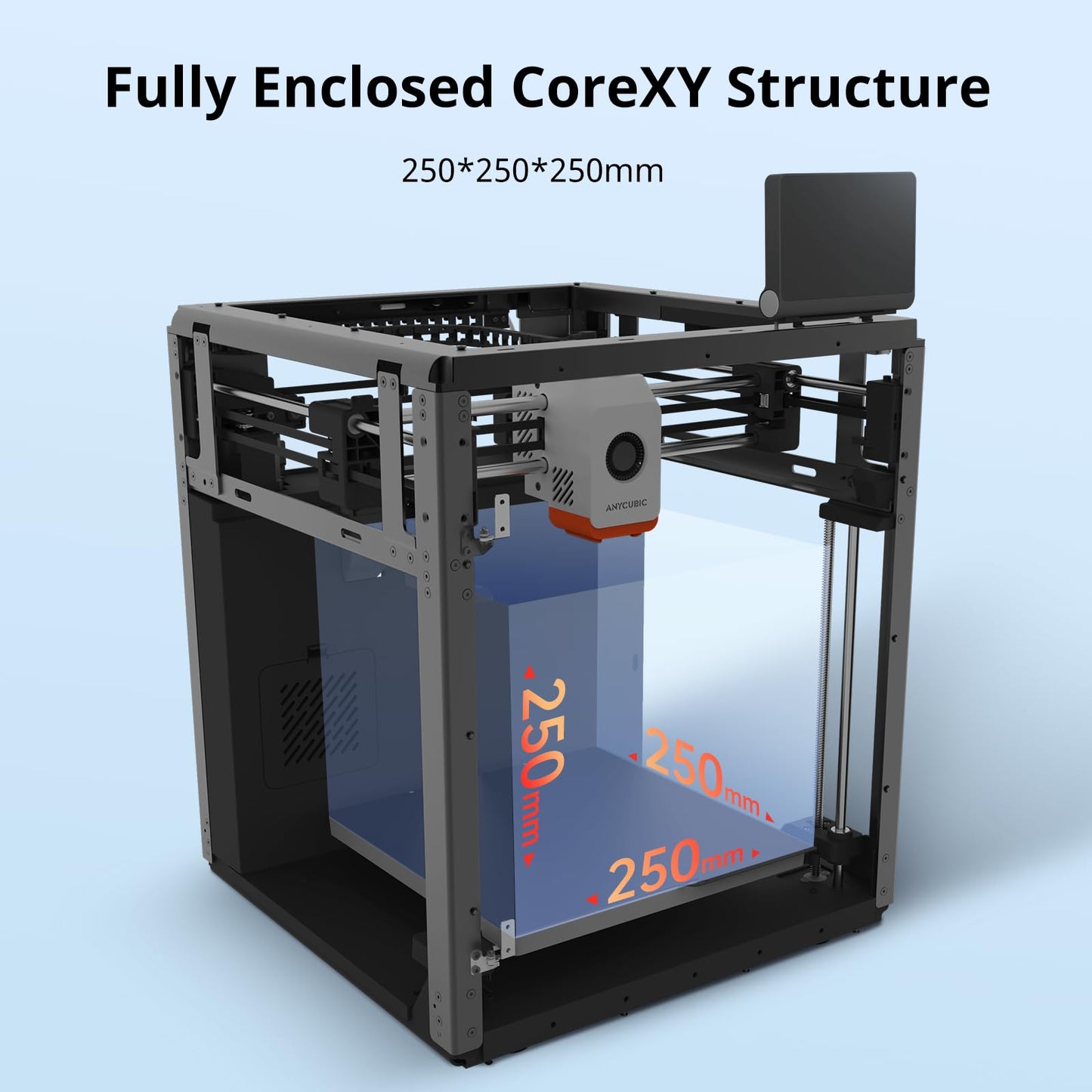 Anycubic Kobra S1 Combo Multicolor 3D Printer with Anycubic ACE PRO, 4 Multicolor, Drying and Printing at the Same Time, 600mm/s Fast Speed with 320℃ Hotend, Built-in Camera 44dB Quiet 250*250*250mm