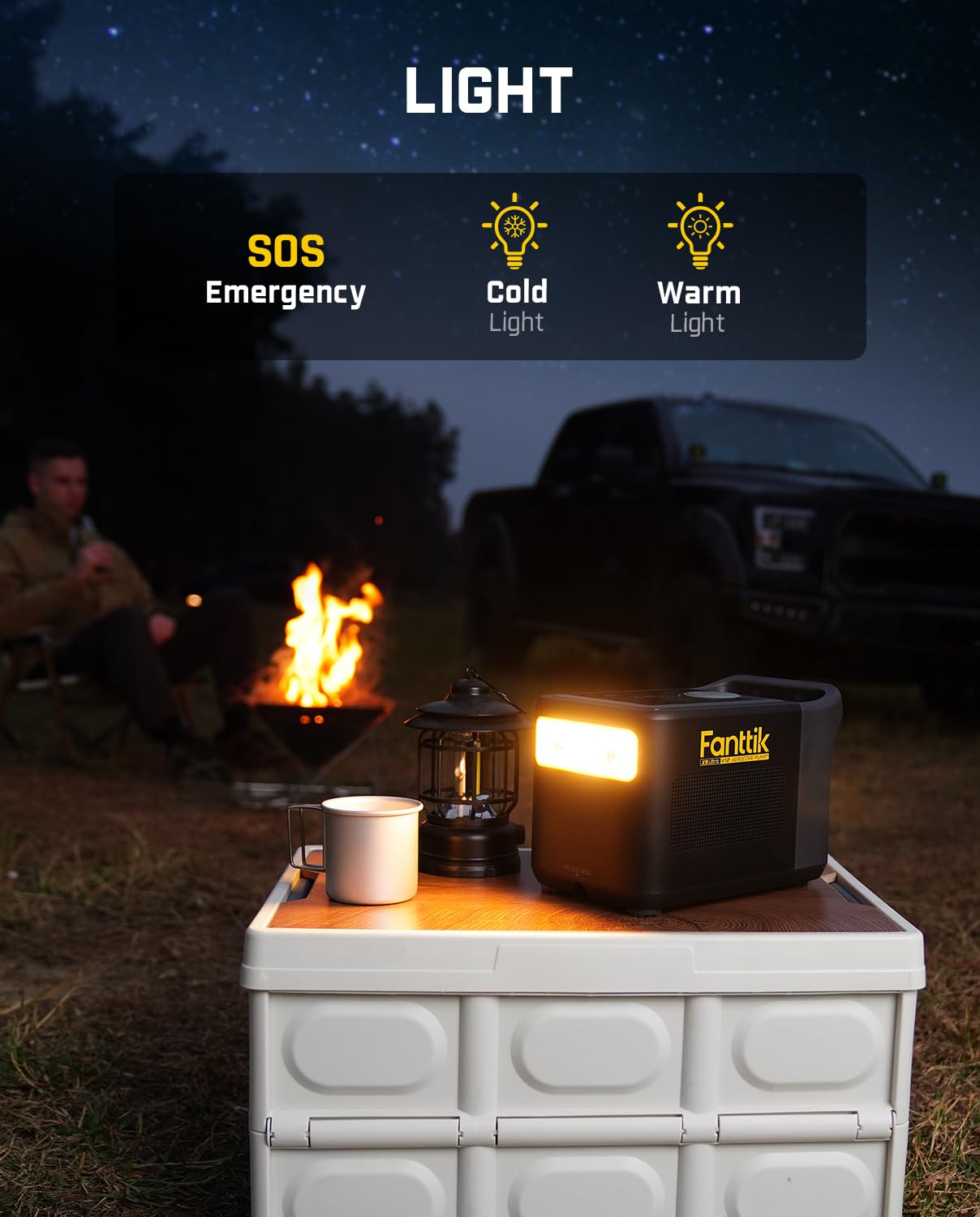 Fanttik X9 Ultra Portable Tire Inflator for Pickup Truck, RV | 3-in-1 Air Pump, Power Station, Flashlight | 6X Faster Inflator with Digital Gauge | Air Compressor for Light Truck, SUV, Compact Car