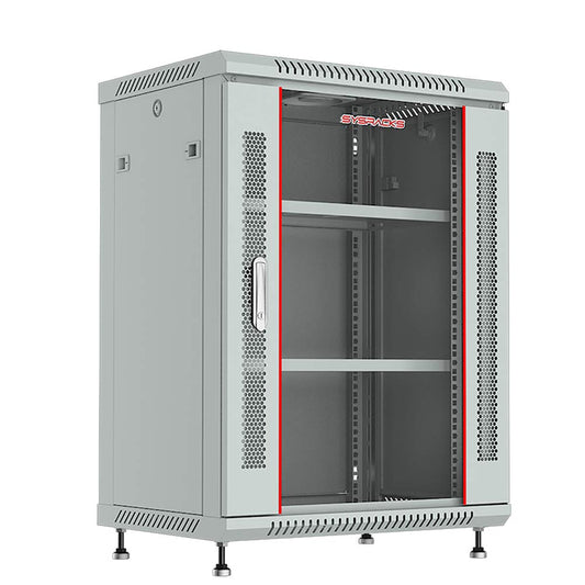 15U Wall Mount Server Rack Cabinet – 19" Network Rack Enclosure, 24" Deep Data Rack Cabinet with Fan, PDU & Shelf for IT Equipment, Switches and Patch Panel