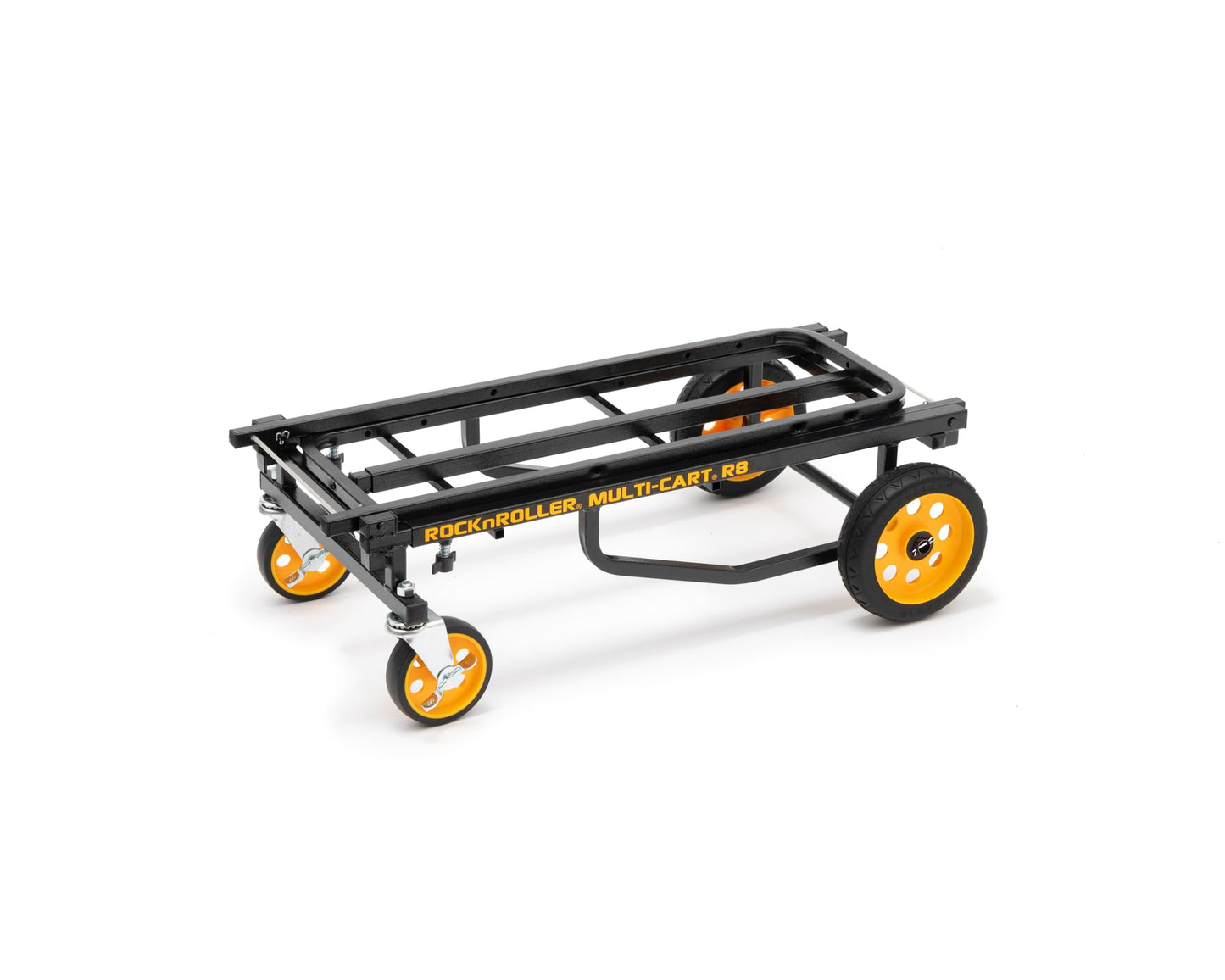 Rock-N-Roller R8RT (Mid) 8-in-1 Folding Multi-Cart/Hand Truck/Dolly/Platform Cart/34" to 52" Telescoping Frame/500 lbs. Frame Capacity, Black