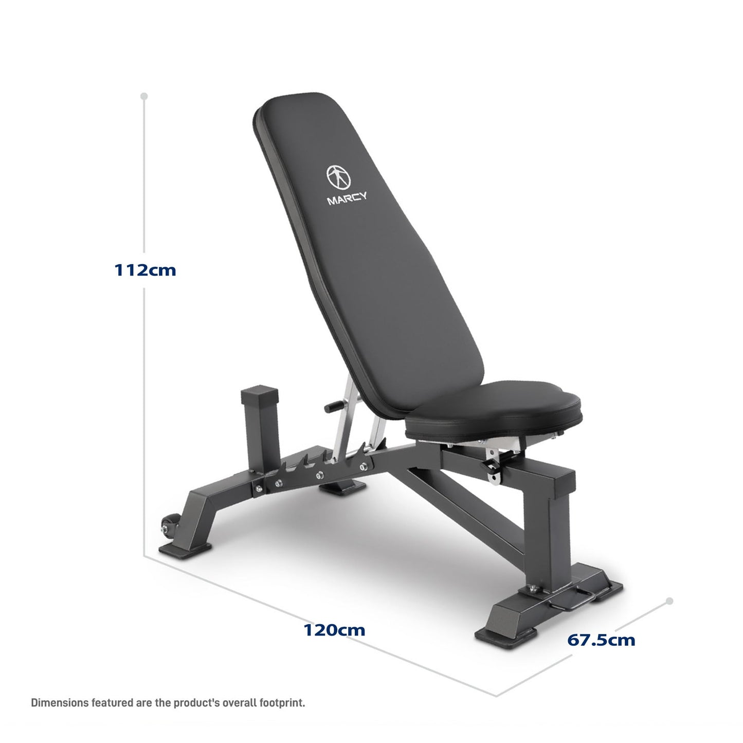 Marcy Deluxe Adjustable Utility Weight Bench for Home Gym Weightlifting and Strength Training SB-8062