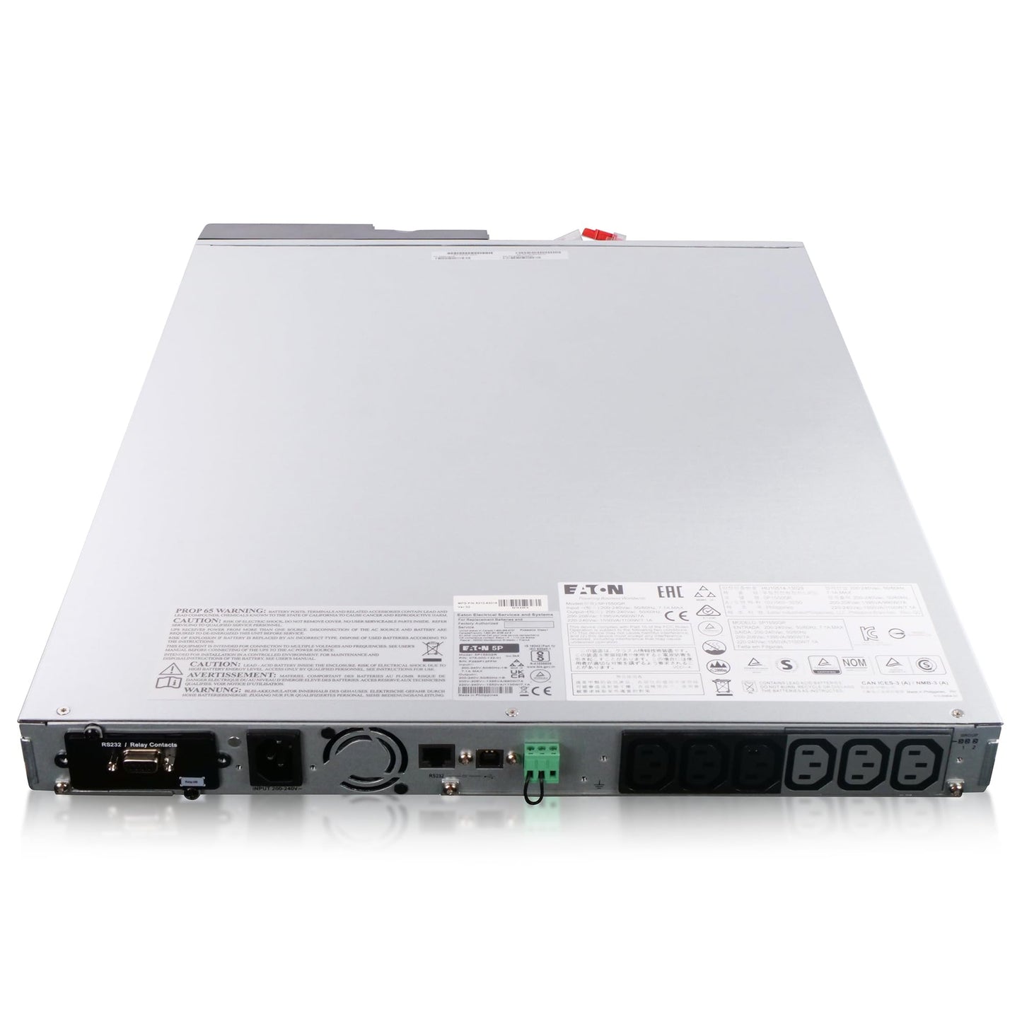 Eaton 5P 1550VA 1100 Watt 1U Rackmount/Wallmount 208V/220V/230V/240V Line-Interactive True Sine Wave Uninterruptible Power Supply Server 5P1550GR