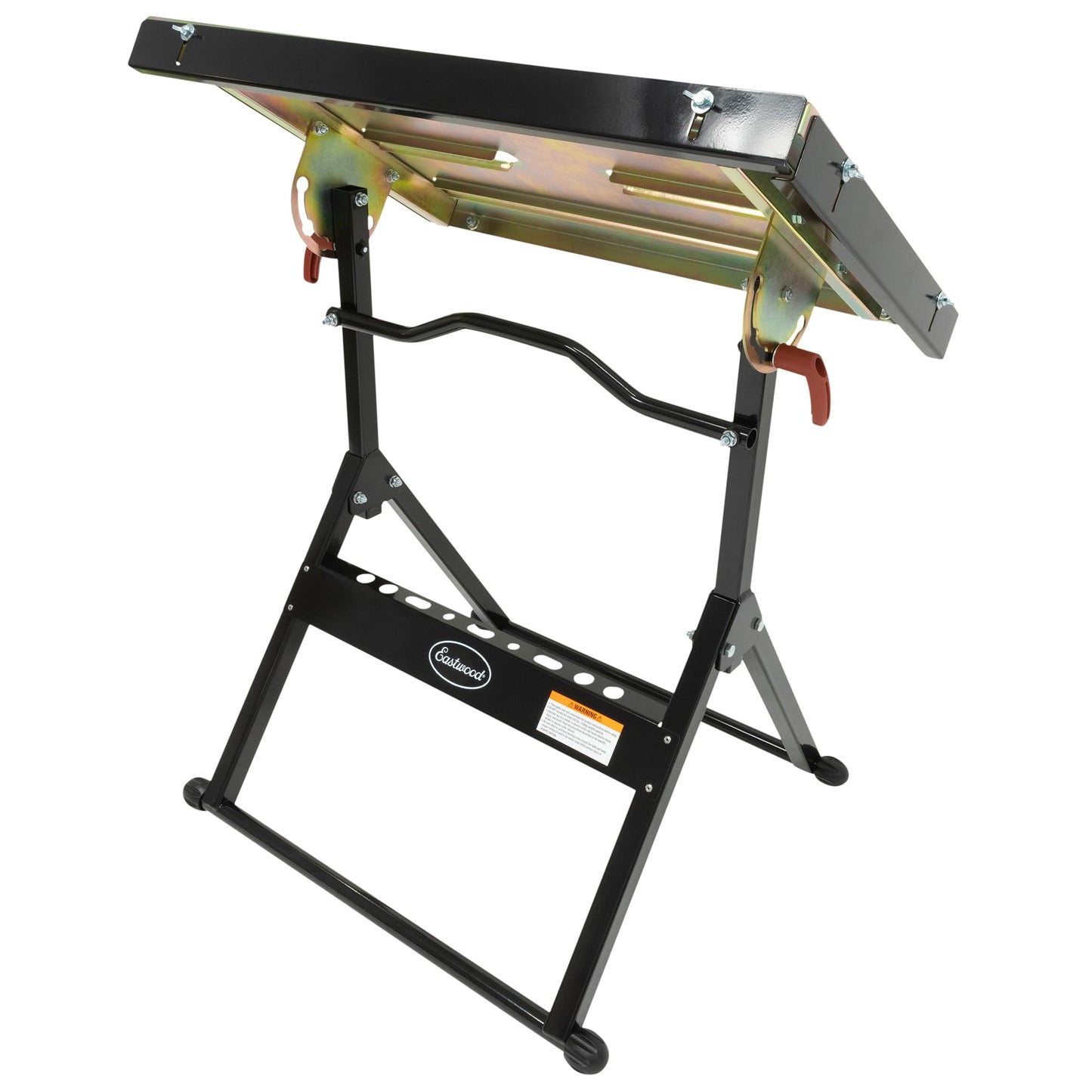 Eastwood Adjustable Steel Welding Table Strong Hold Industrial Workbench Table Welding 14 Gauge Plated Work Surface