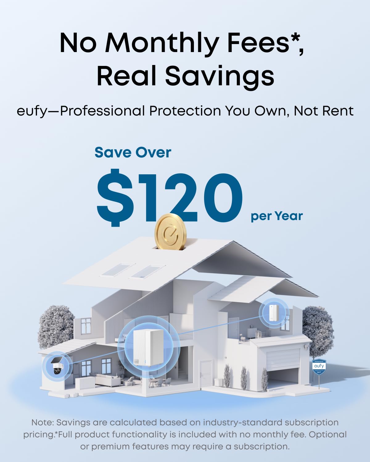 eufy ExpertSecure System E10, Home Security Center, 4G Connectivity and Battery Backup, Flexible Contract, Advanced Local AI, Compatible with eufy Security Products
