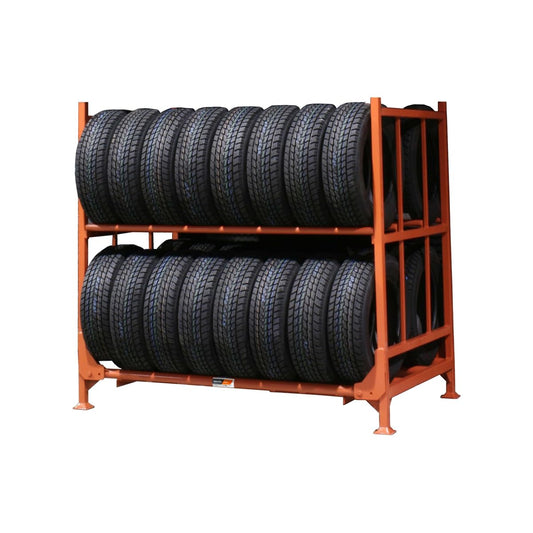 Martins Industries Light Folding and Stacking Tire Rack, Steel Rack for Passenger Car & SUV Tires, 183 x 127 x 173 (cm, L x W x H), 1 Year Warranty (MLTFD)