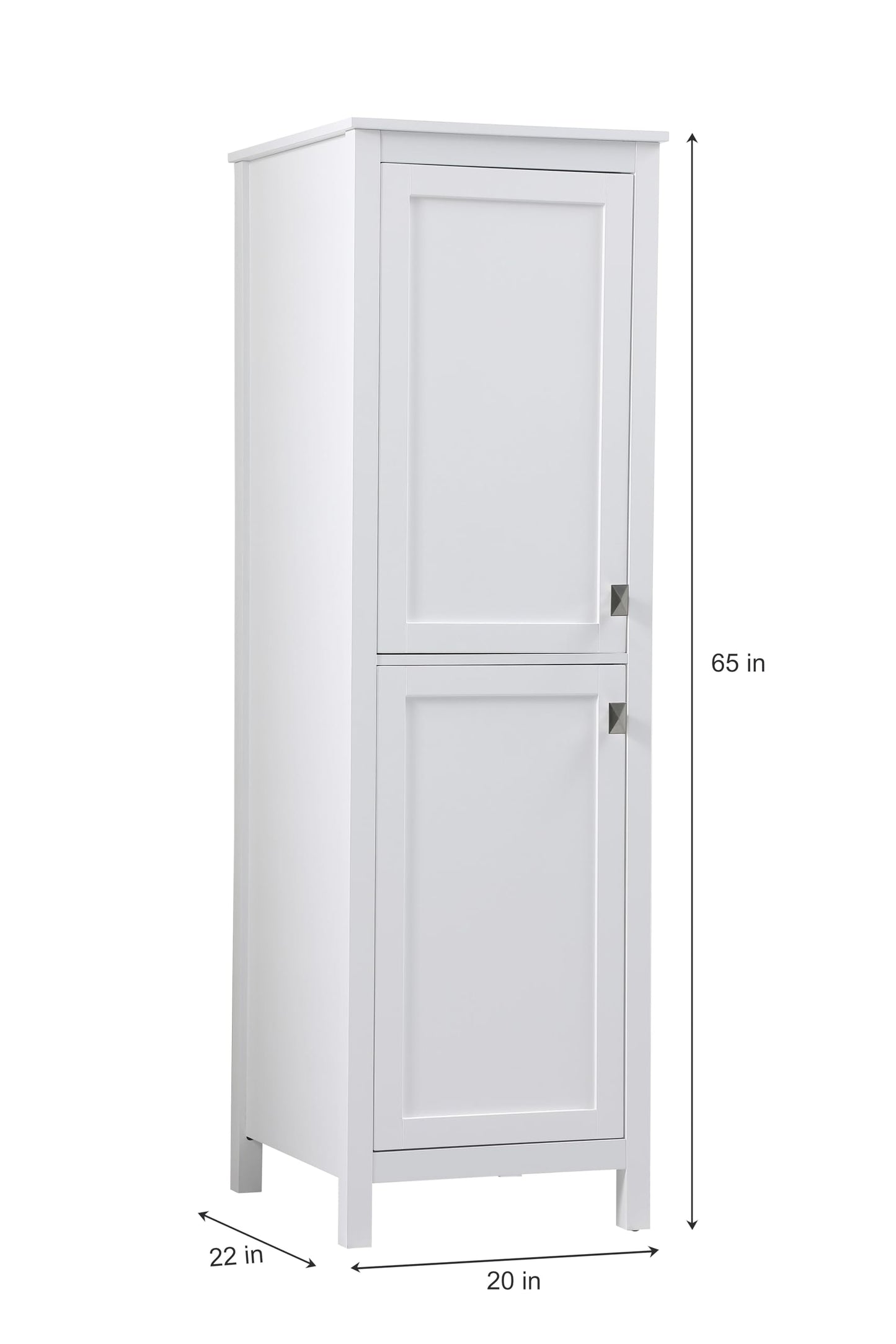 ARS Concepts 65" Storage Cabinet, MDF, White