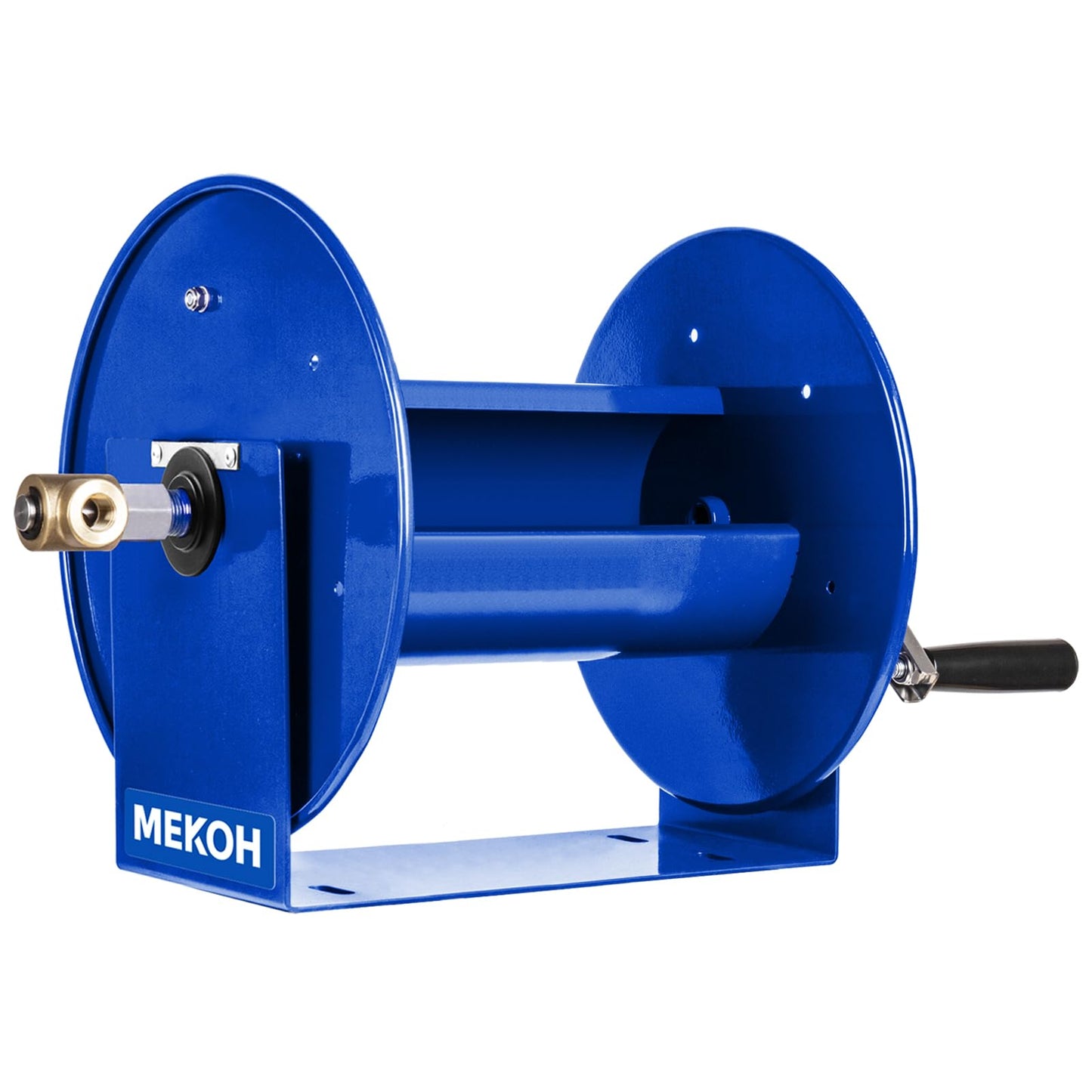 MEKOH Pressure Washer Hose Reel 150FTx3/8”, 300FTx1/4” Manual Power Washer Hose Reel with M22 14mm Fitting,4500PSI Heavy Duty Hose Reel for Water,High Pressure Metal Reel with Wall/Van/Trailer Mount
