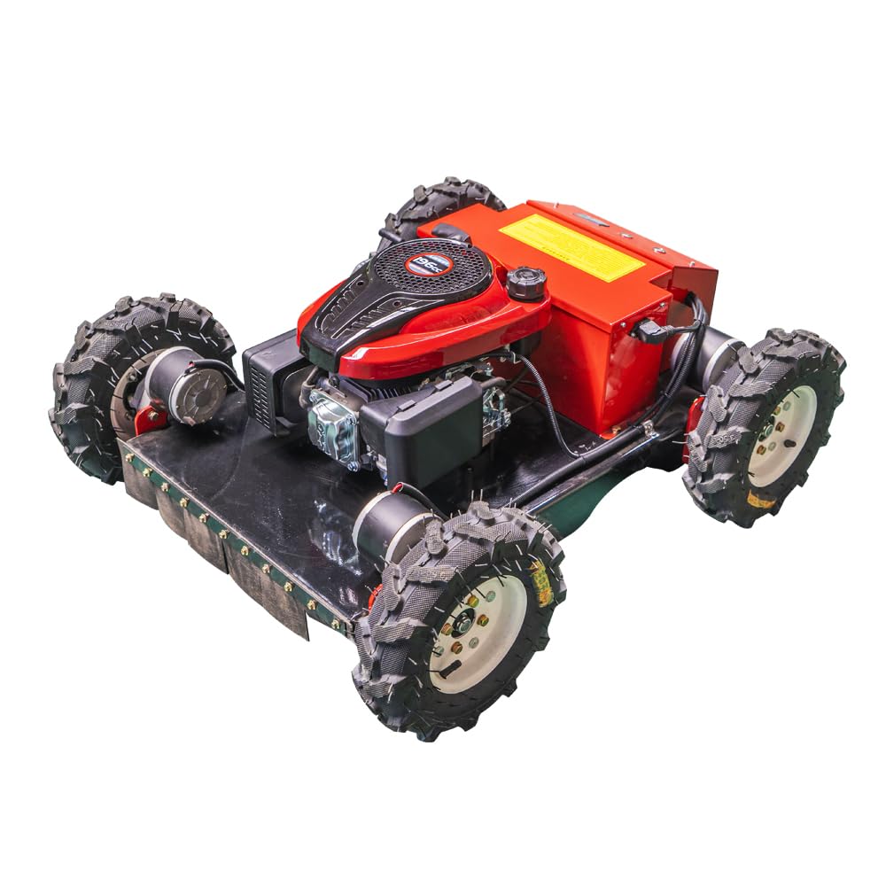 Remote Control Lawn Mower, Hybrid Four-Wheel Drive Flexible Maneuverable