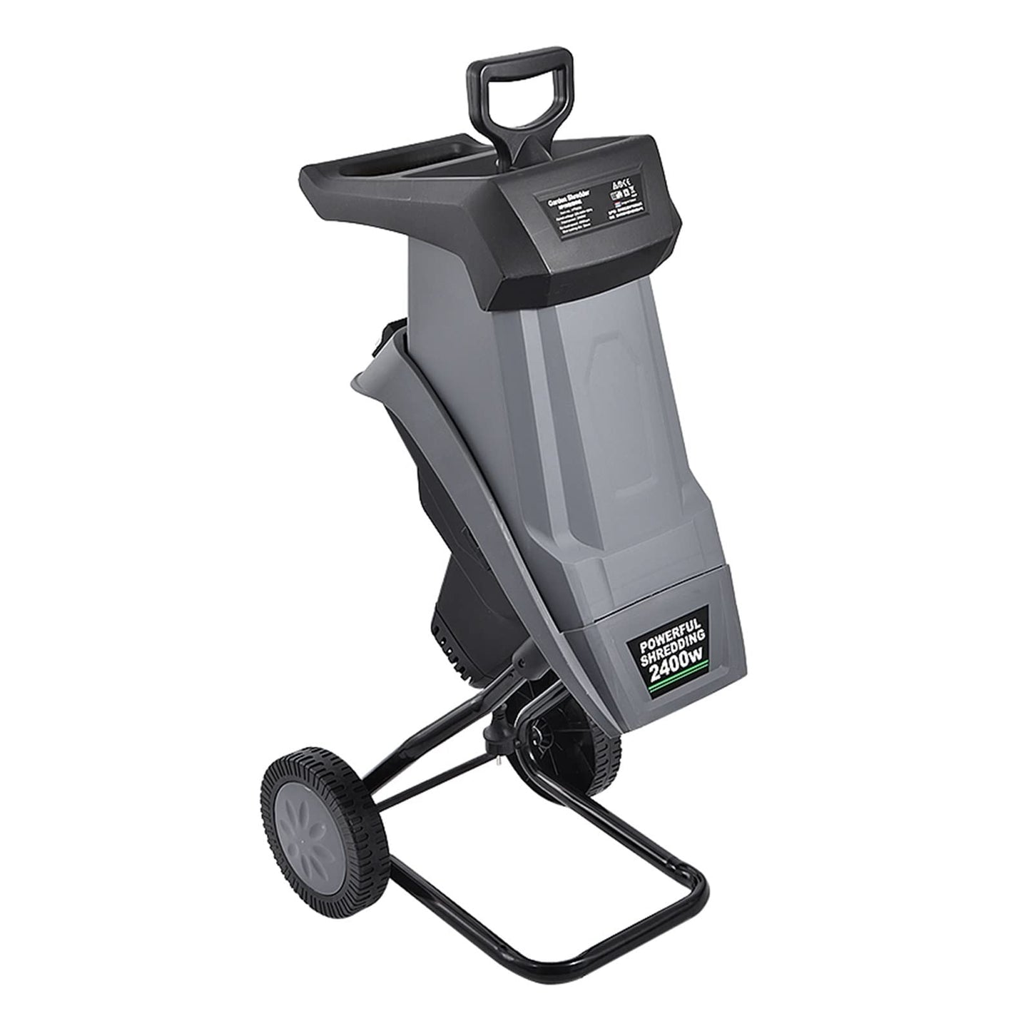 HT6533 Powerful Wood Chipper Branch Crusher Electric Breaking Machine 2400W Tree Branch Crushing Machine Garden Tool,DIY Tools(With 10M Power cord)