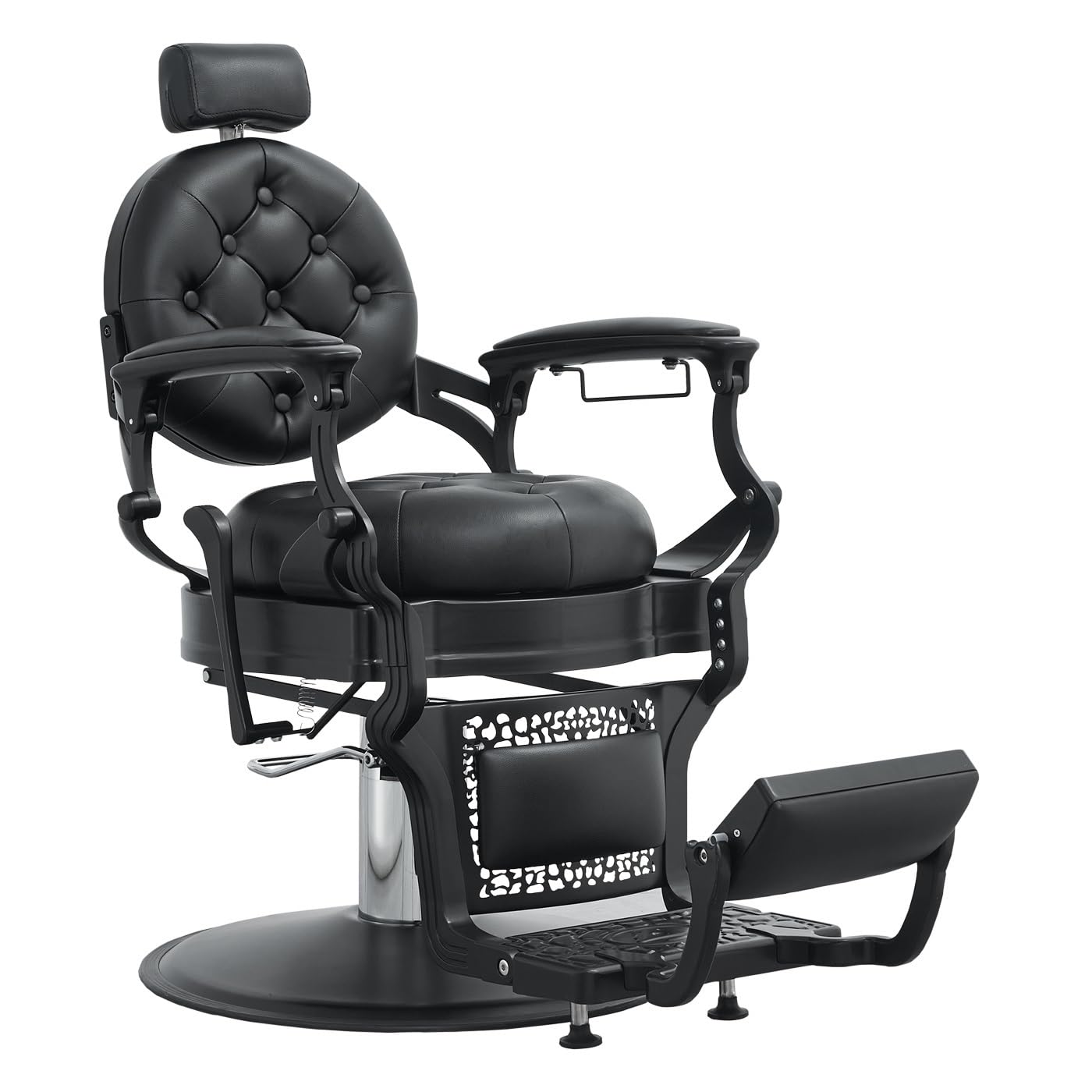Nolasalon Barber Chair Hair Salon Chair,Heavy Duty 700 LBS, for Hair Stylist Barber Beauty Tattoo Massage(Black)