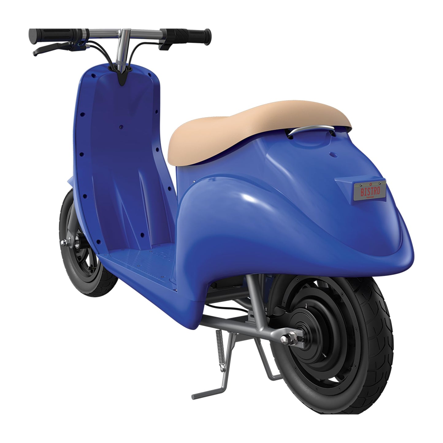 Razor Electric Retro Scooter for Ages 8+, 170 lb Max Weight, Blue, w/ 250W Motor, 12.5” Tires & 24V Battery, Up to 15 MPH, Pocket Mod – Lightweight Ride On Motorcycle Bike for Young and Teen Riders