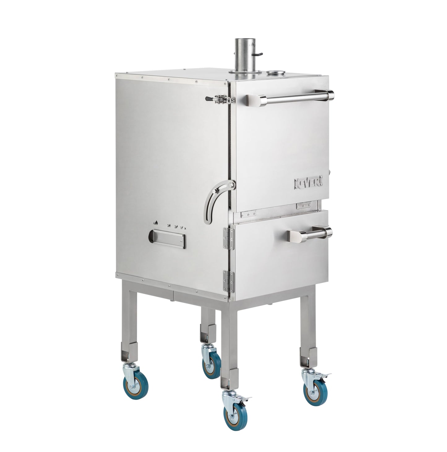 Keveri H1 Inox | | Multi-Purpose Stainless Steel Charcoal Oven | Grill, Smoker, Roast, Bake, Pizza Oven