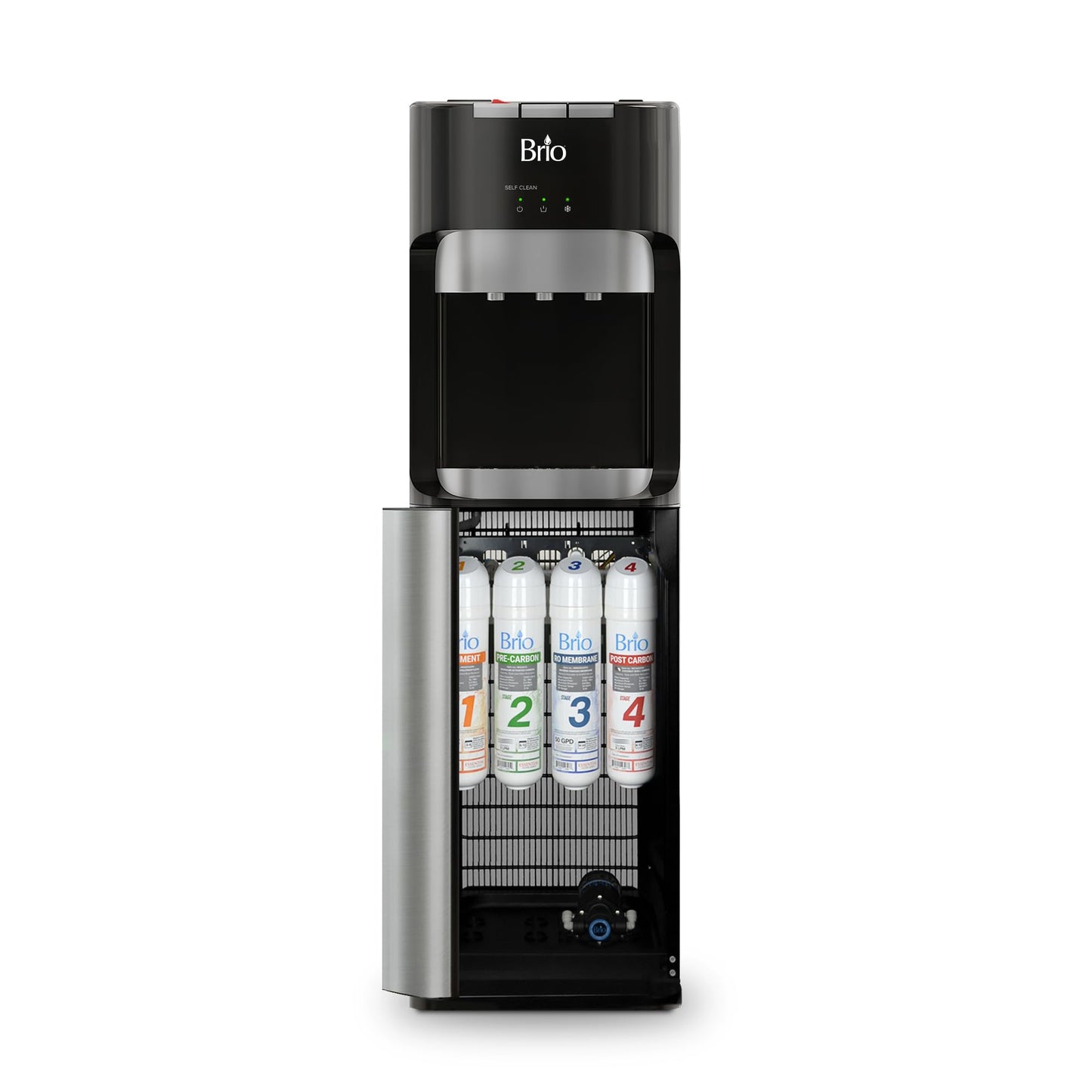 Brio Commercial Grade Bottleless Ultra Safe Reverse Osmosis Drinking Water Filter Water Cooler Dispenser-3 Temperature Settings Hot, Cold & Room Water - UL Approved – Point of Use