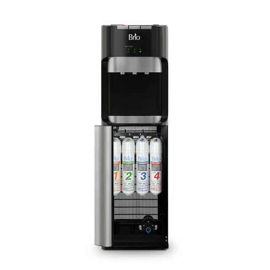 Brio Commercial Grade Bottleless Ultra Safe Reverse Osmosis Drinking Water Filter Water Cooler Dispenser-3 Temperature Settings Hot, Cold & Room Water - UL Approved – Point of Use