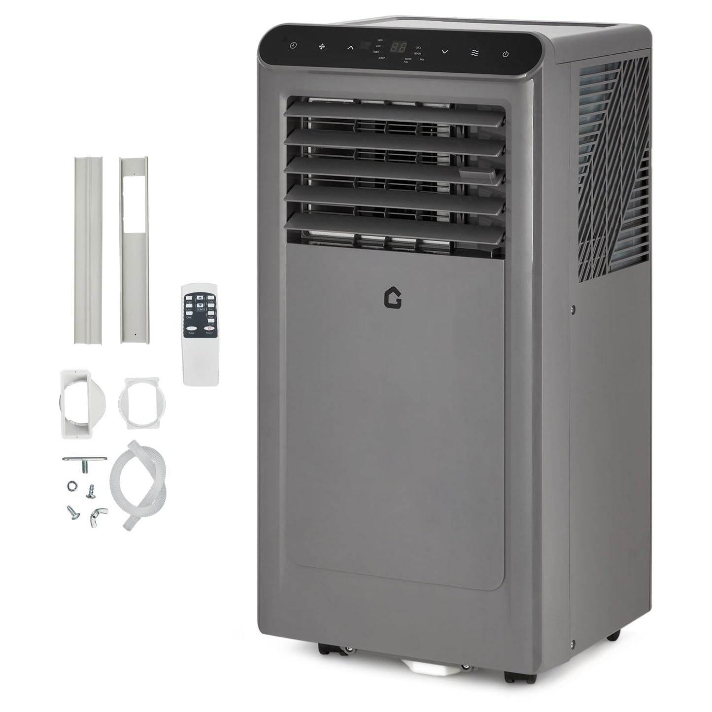 2025 New Model Portable Air Conditioner, 8000 BTU Air Conditioner Cool Up to 350 Sq.Ft, 3-in-1 AC Unit, Dehumidifier, Fan, Window Installation Kit & Remote Control,LED Display,24Hrs Timer for Home