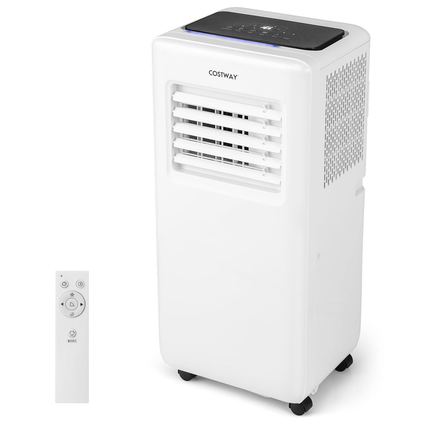 COSTWAY Portable Air Conditioner, 10000 BTU Portable AC Unit with Fan & Dehumidifier, Smart Sleep Mode, 24H Timer, Auto Swing & Window Installation Kit, Cools up to 350 Sq.Ft (10000 BTU)