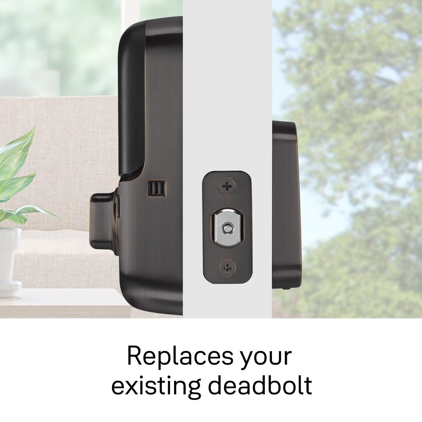 Yale Assure SL Deadbolt Lock with Z-Wave, Oil Rubbed Bronze Keyless Entry Door Lock with Touchscreen Keypad for Front Door, ‎YRD256-ZW2-0BP