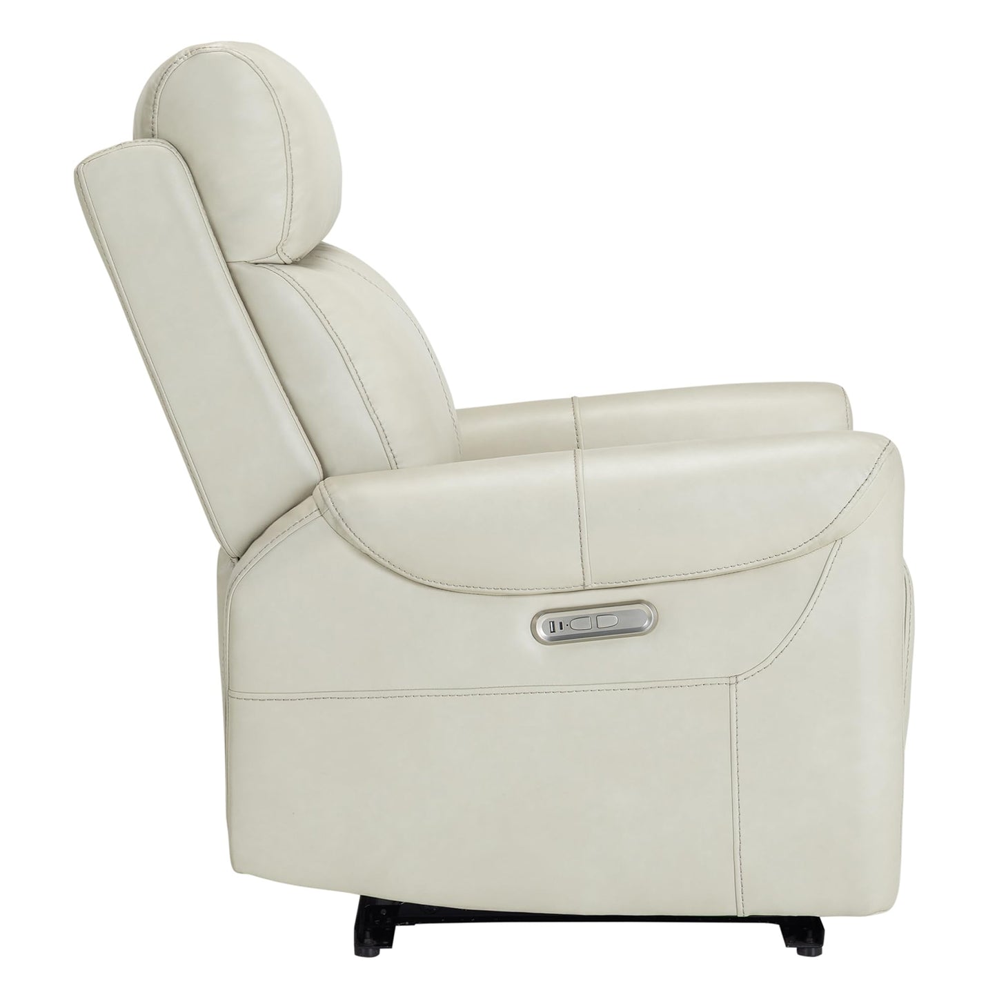 KISLOT Leather Recliner Chair for Adults Wall Hugger RV Recliner with USB Charging Ports Electric Power Reclining Sofa for Living Room Home Theater Seating Bedroom
