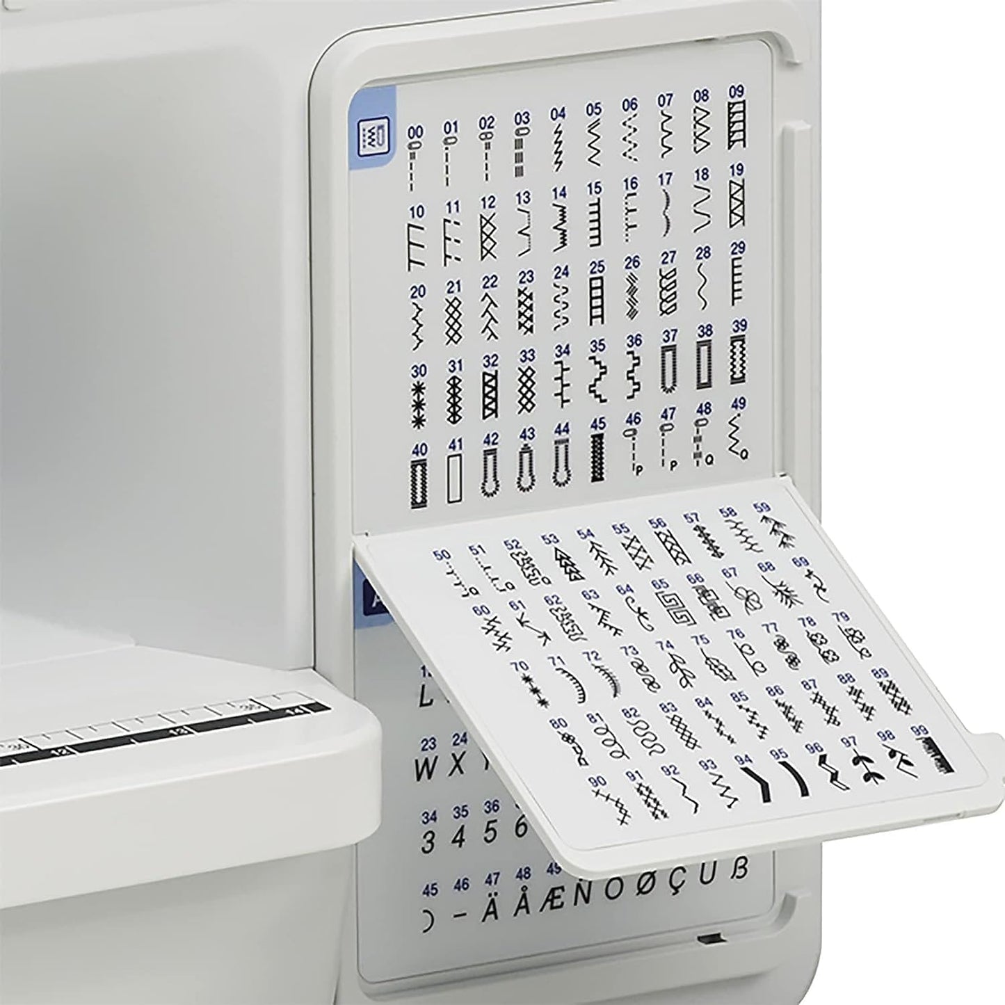 Brother CS7205 Computerized Machine, 150 Built Stitches, 1 Font, Wide Table, 11 Sewing Feet, White