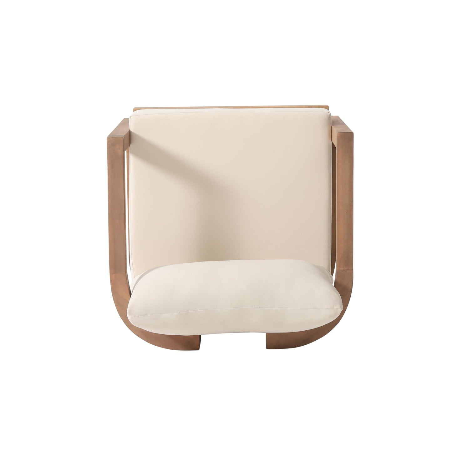 Merax Set of 2 Outdoor Acacia Wood Club Chair with Cushion,Patio Furniture Conversation Set for Backyard
