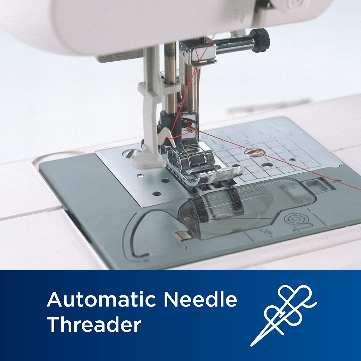 Brother XR9550 Sewing and Quilting Machine, Computerized, 165 Built-in Stitches, LCD Display, Wide Table, 8 Included Presser Feet, White