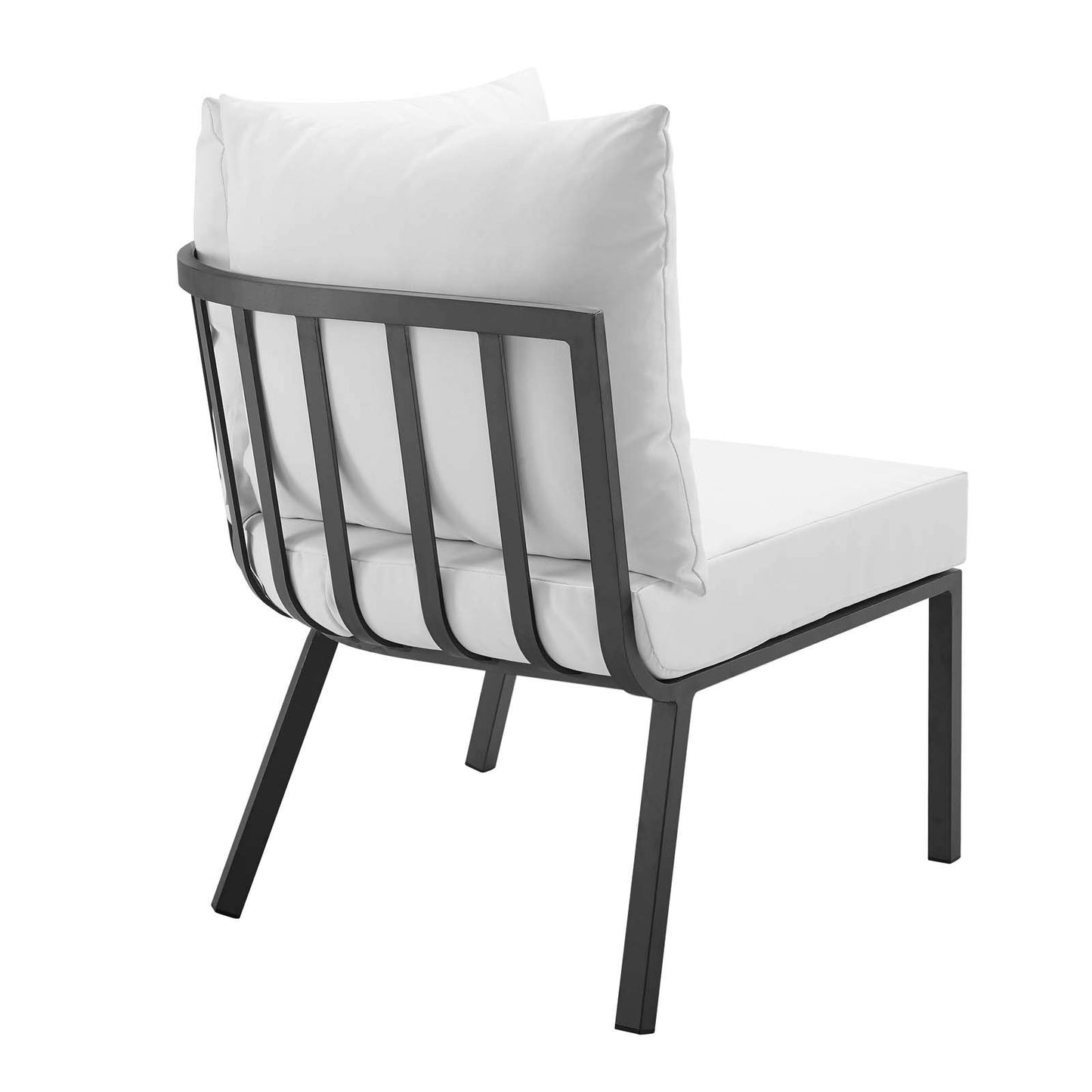 Modway Riverside Outdoor Patio Conversation Set, 85. 5" L x 85. 5" W x 28" H, Gray White