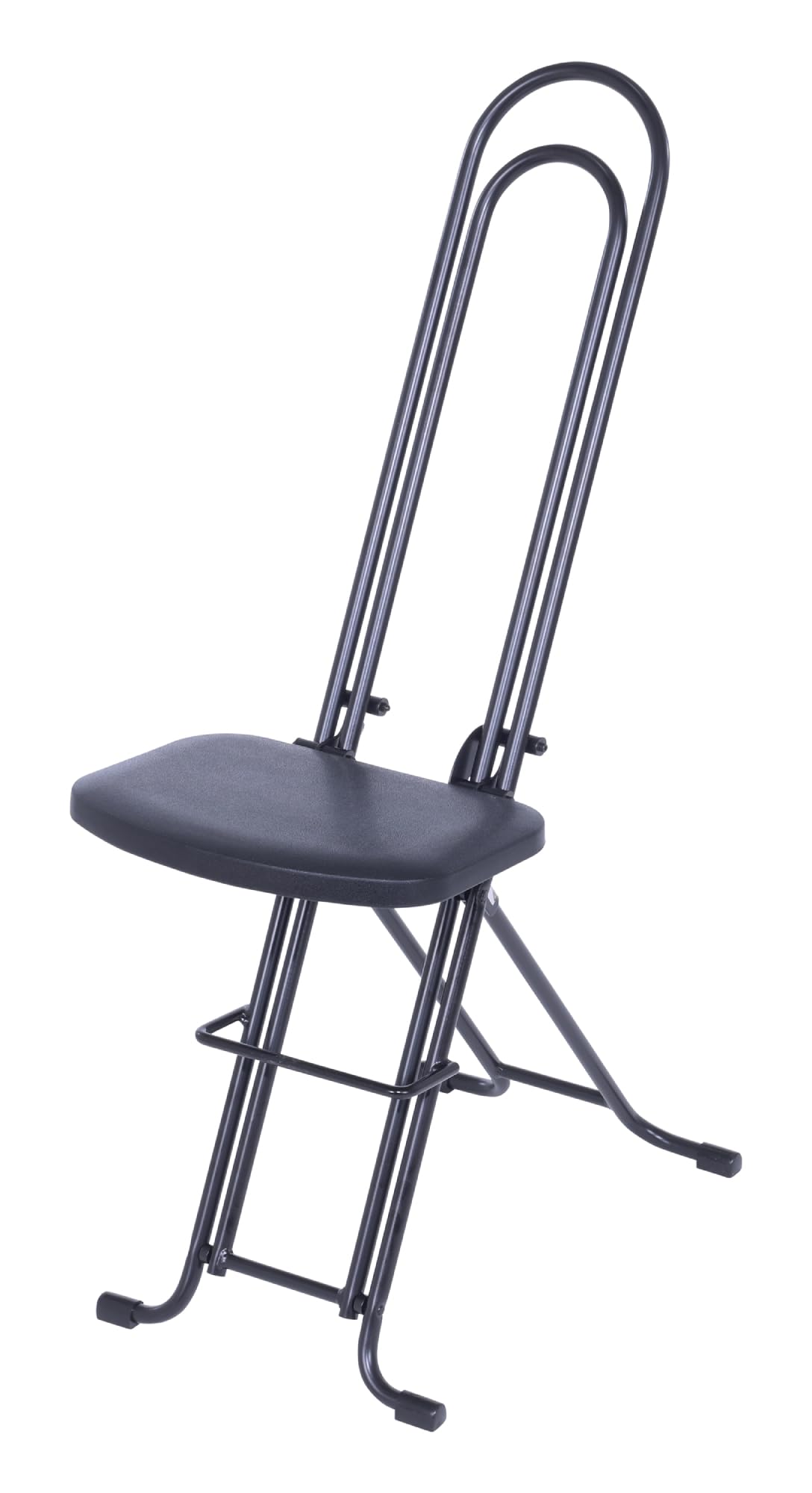Vestil CPRO-800LP Steel Height Ergonomic Worker Chairs 18.5 In. to 35 In. 220 Lb. Capacity Black