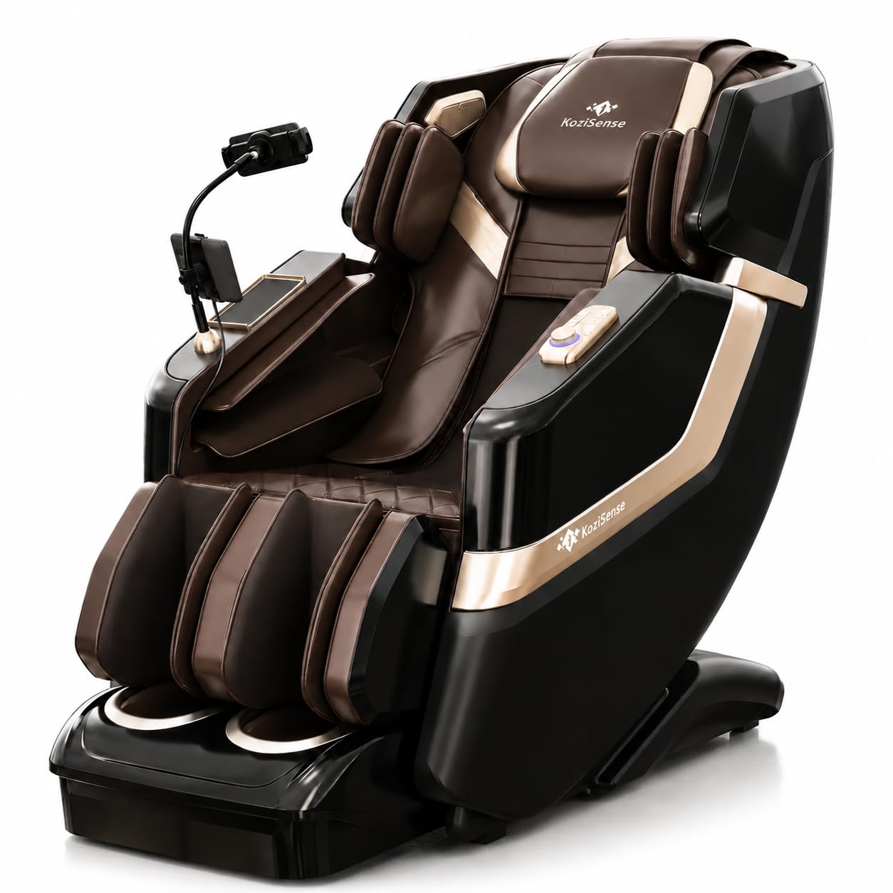 KoziSense KZ-313 2026 Heated Jade Roller Massage Chair Full Body, Deep Zero Gravity SL-Track with Heat, 12 Auto Modes, 6 Custom Programs, Backlit Touch Screen, Voice Control, Wireless Charger