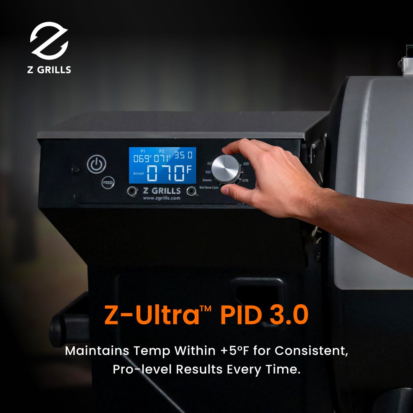 Z GRILLS Electric Wood Pellet Grill Smoker with PID 3.0 Controller, 450°F Max Temperature, 8-in-1 Outdoor Grill & Smoker, 459 Square Inches Cook Area, Meat Probes, Rain Cover (450E PRO)