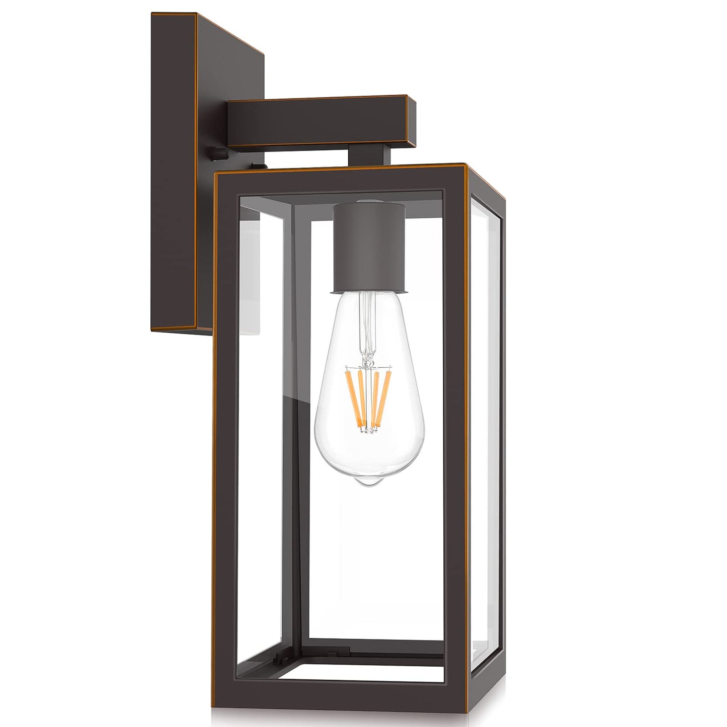 MAXvolador Outdoor Wall Lantern, Waterproof Sconce Light Fixture, Large, Oil-Rubbed Bronze, Model 2032BC, Aluminum