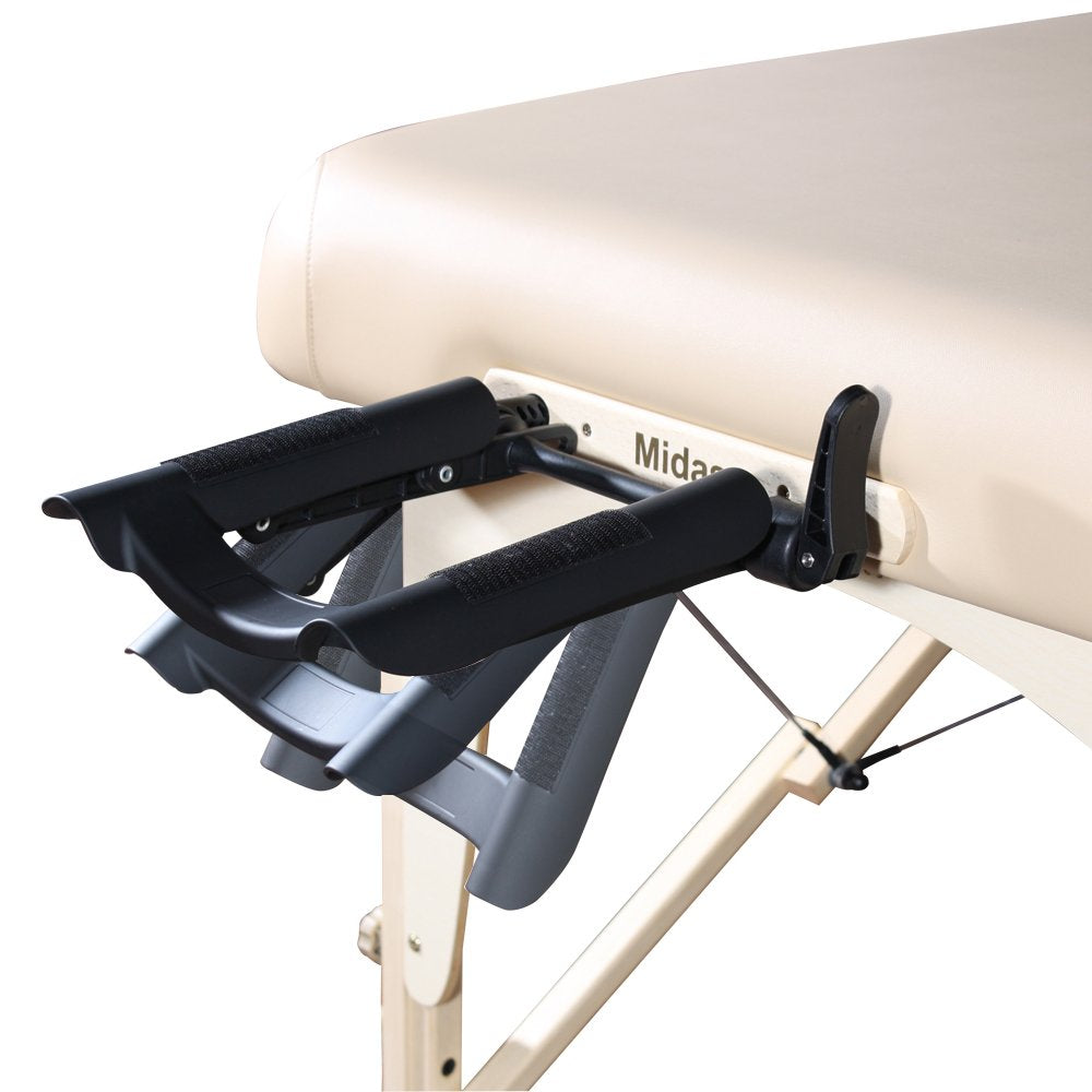 Master Massage 31" Montclair Salon Spa Beauty Therma Top Best Portable Massage Table Bed Couch Package with Deluxe Adjustable Headrest- Black Color with Memory Foam