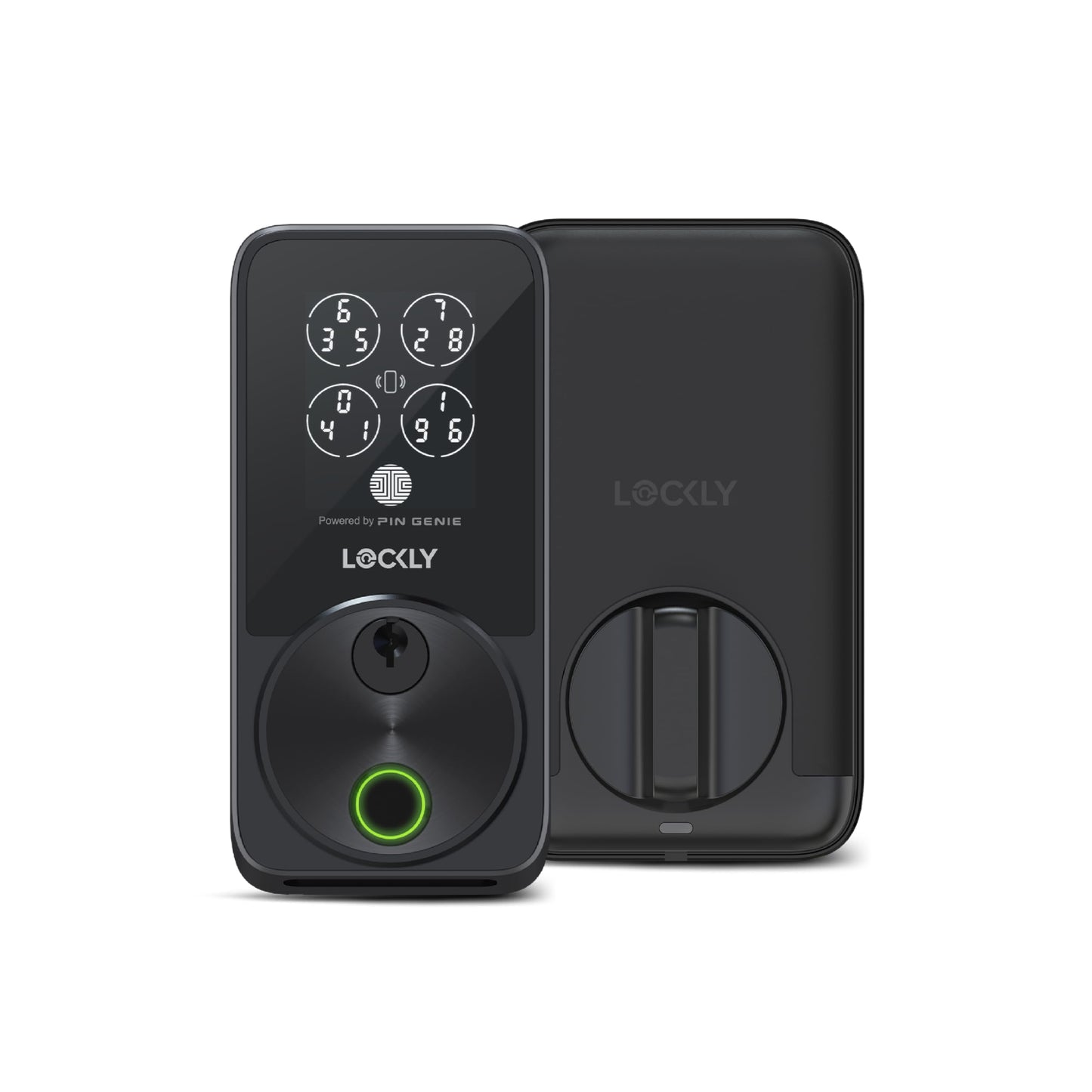 Lockly Secure Pro Smart Door Lock,Fingerprint Keyless Entry Door Lock,Apple Home Key Compatible,Auto Lock, App Remote Control,IP65 Waterproof,Easy Installation