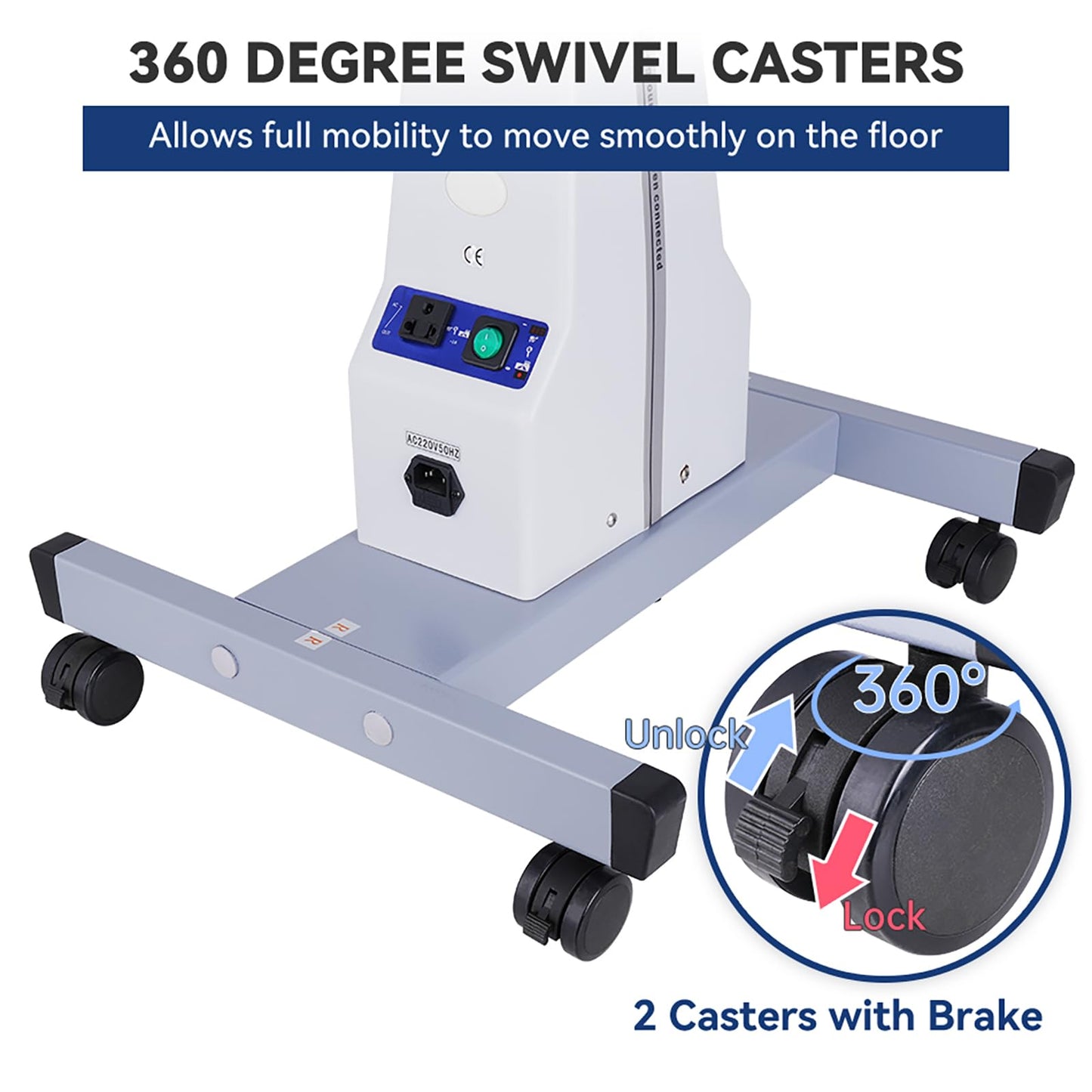 AISITESY Optometrist Motorized Table- Ophthalmic Electric Table Optical Eyeglass Instrument Table with Drawer Working Professional Medical Cart Dental Cart Size 15.7" Wide,22.8" Long
