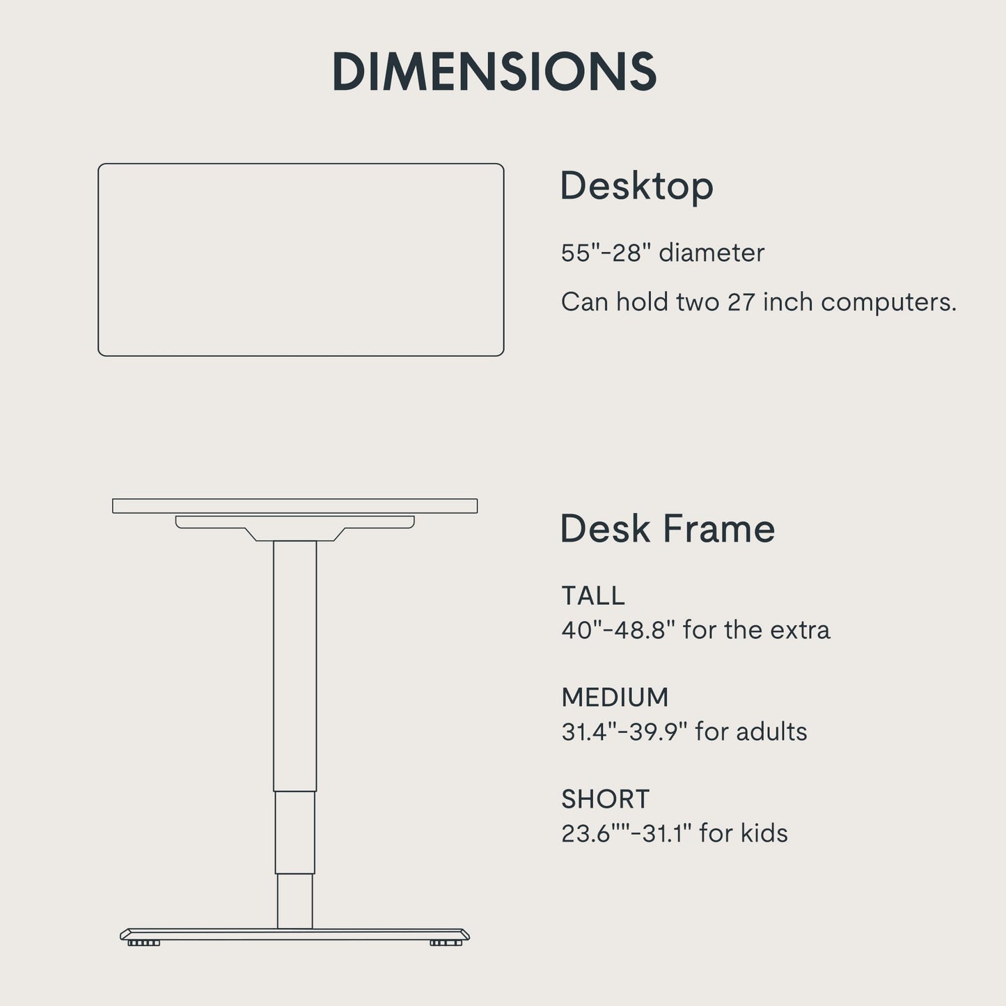 FLEXISPOT E6 3-Stage Dual Motor Electric Standing Desk 55 x 28 Sit Stand Up Desk, Holds 220 lbs, Adjustable Height w/Memory Presets, One-Piece Brown Wood Grain Desktop & Black Frame, Ships in 2 Boxes