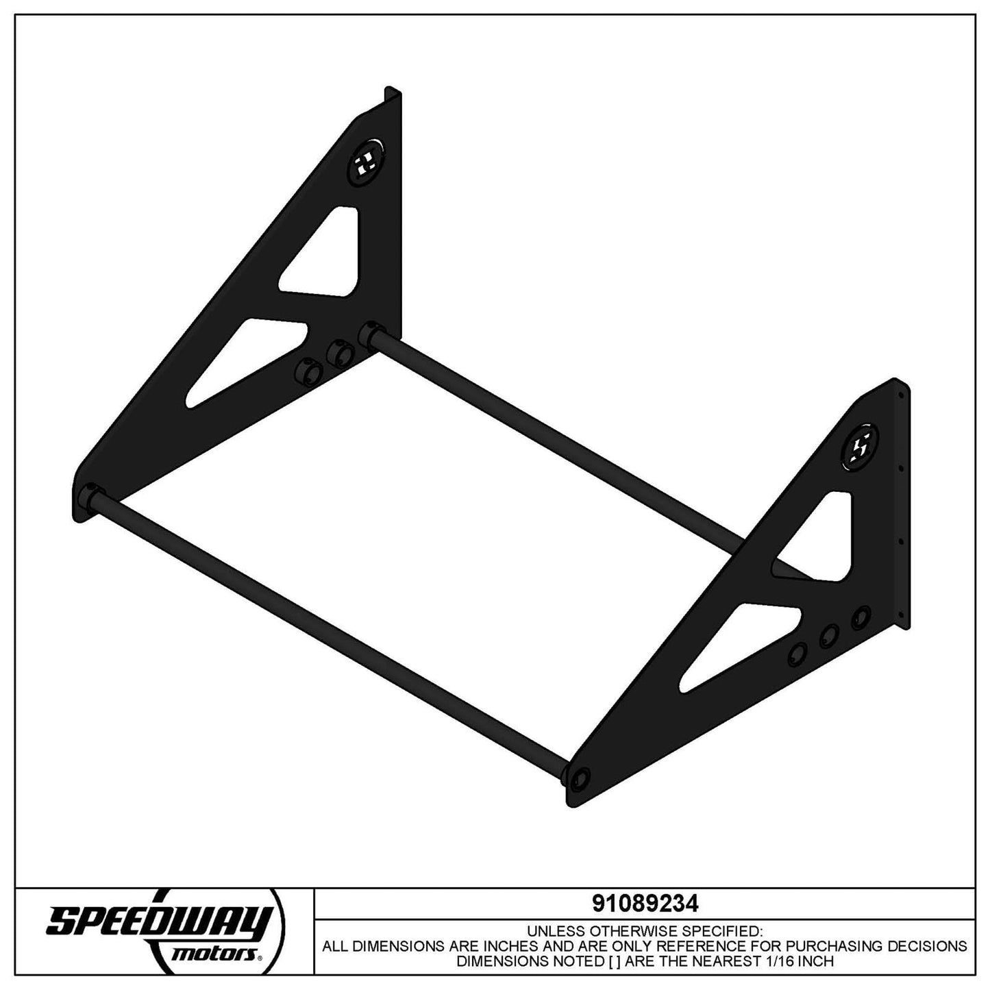 Speedway Motors 4 Foot Tire Rack For Trailer, Garage or Workshop