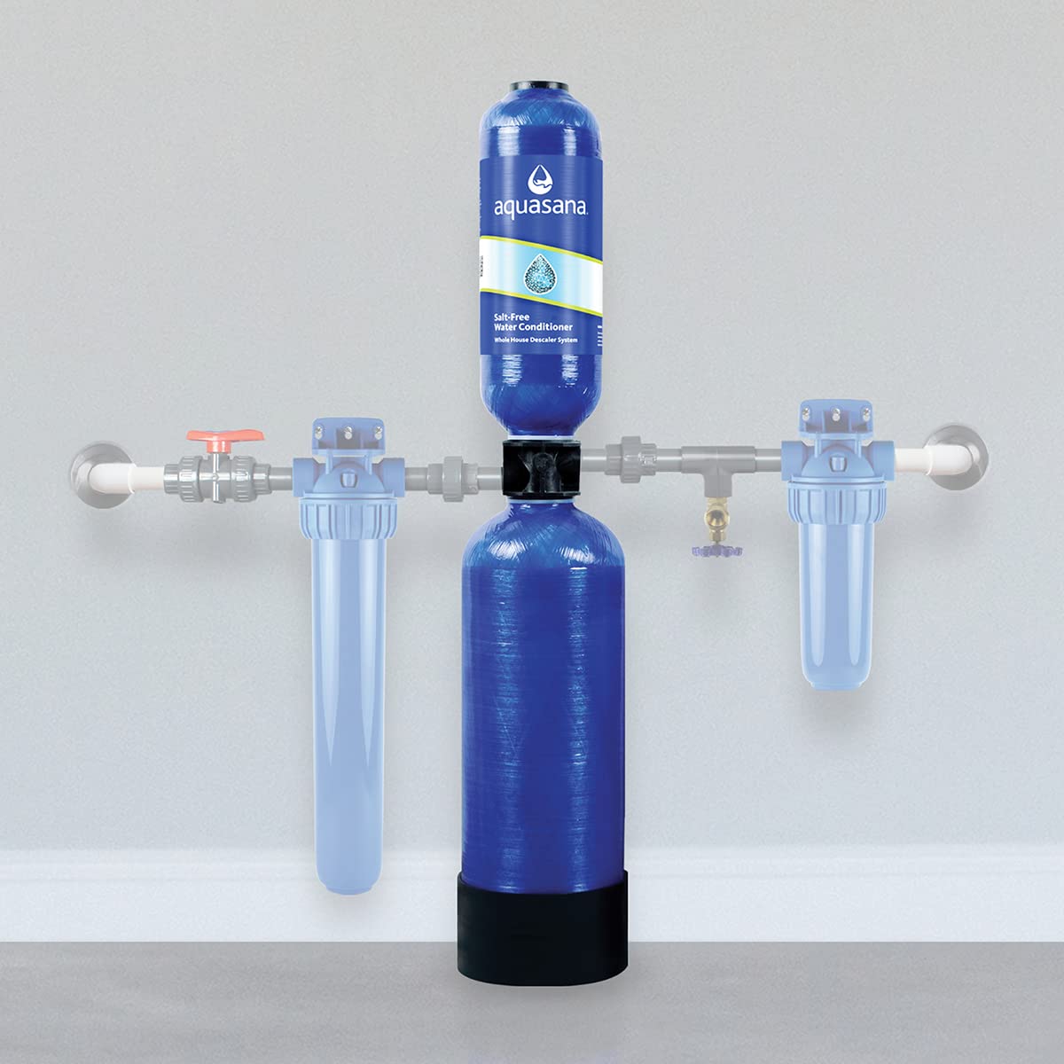 Aquasana Rhino Salt-Free Conditioner Replacement Tank - 46" Height - No Salt Descaler - 1,000,000 Gallons - WH-SFWC-SR, Blue