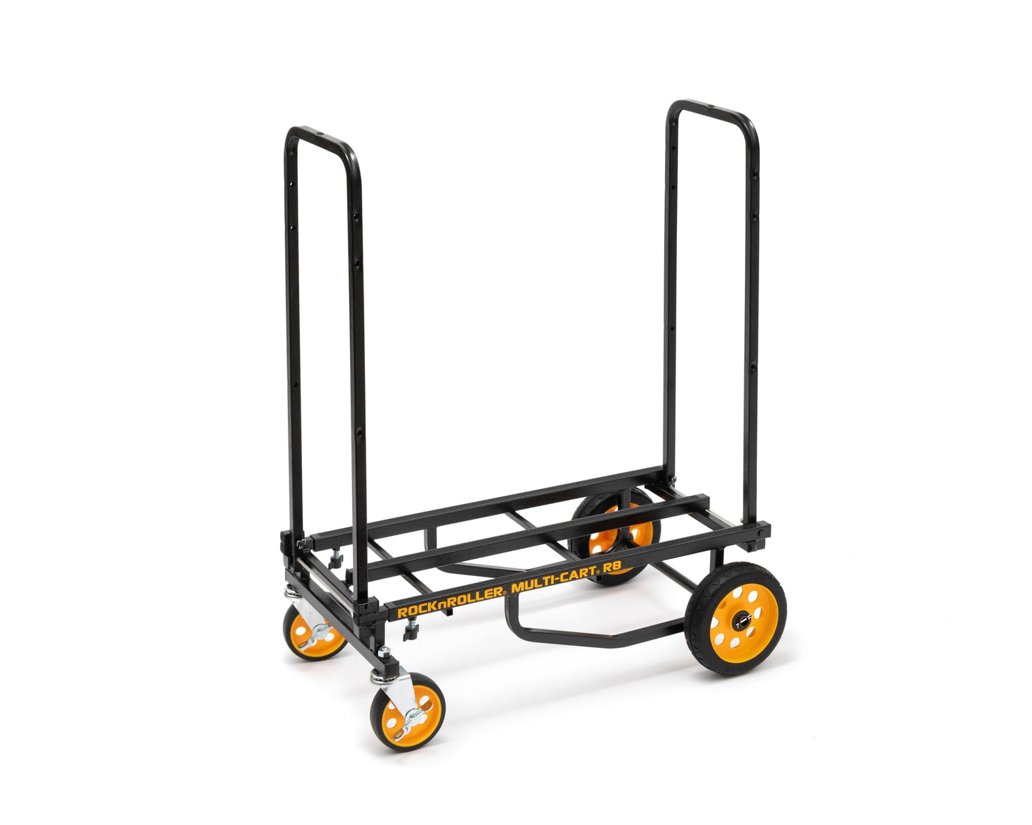 Rock-N-Roller R8RT (Mid) 8-in-1 Folding Multi-Cart/Hand Truck/Dolly/Platform Cart/34" to 52" Telescoping Frame/500 lbs. Frame Capacity, Black