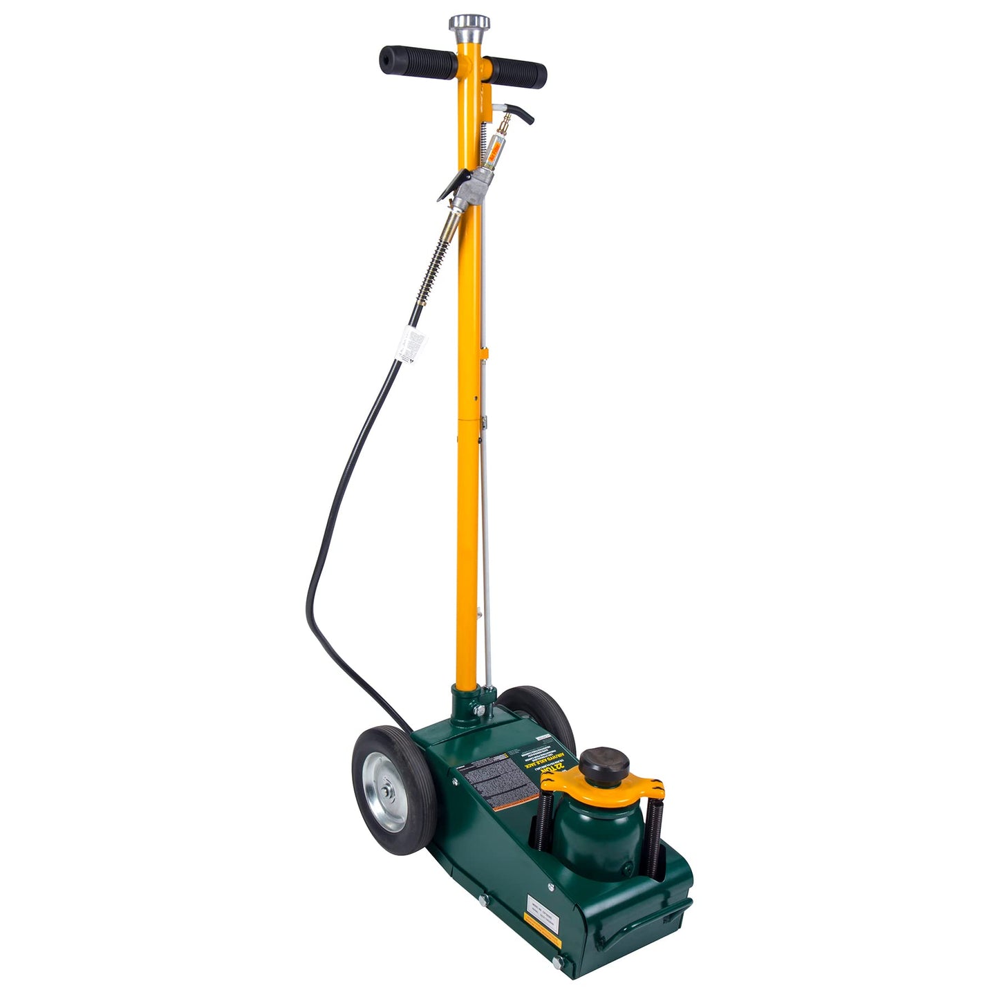 Omega Pro Air Axle Jack - 22 Ton Hydraulic Truck Floor Jack with T-Handle Knob Position Release and Exstension Adapters, OP0908S