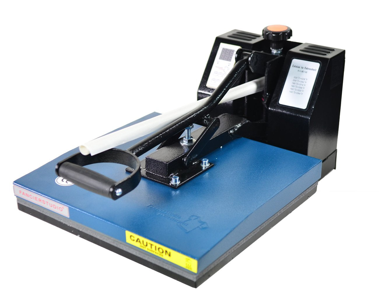 Fancierstudio Digital Heat Press 15 x 15 Sublimation Rhinestone Heat T-Shirt Machine15x15 B/BLK