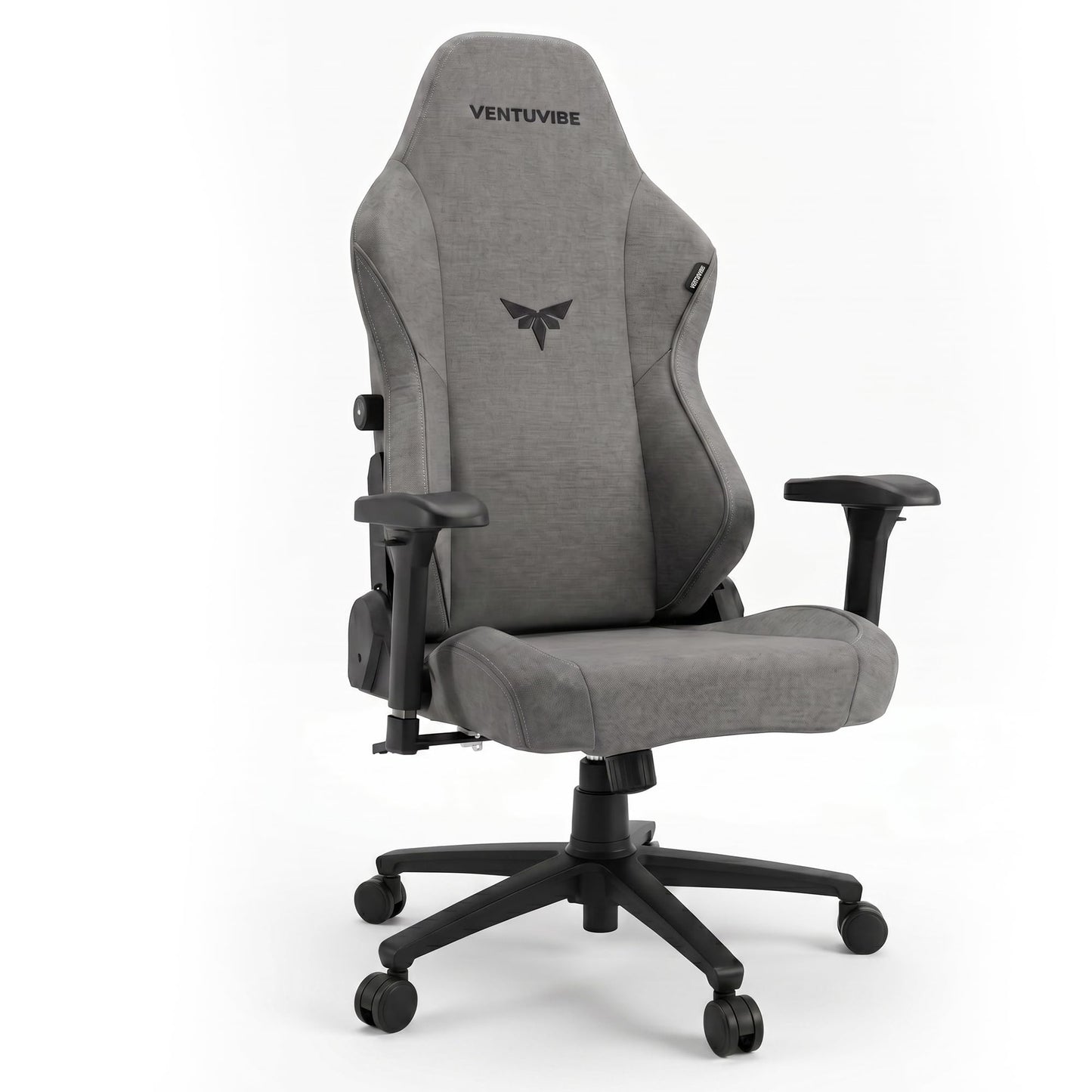 VENTUVIBE Gaming Chair - High Back Ergonomic Computer Chair with Lumbar Support, Video Game Chair-4D Adjustable Armrests,170° Reclining & 320lb Capacity,Fabric,Meteorite Gray
