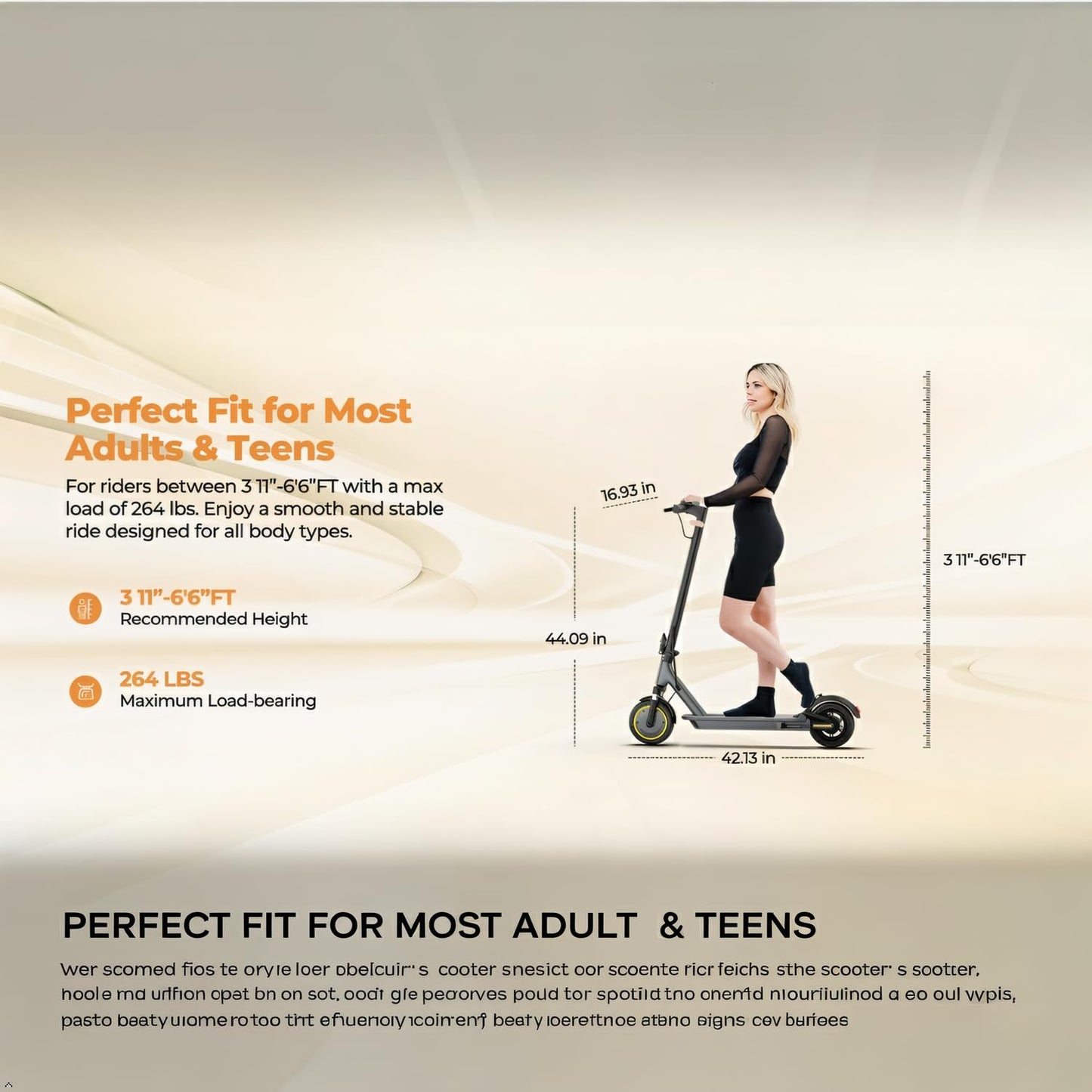 NAVIC Electric Scooter Adults, 8.5" Solid Tires, 19/Mph, 350W Motor, 19 Miles Range, Folding E-Scooter with Dual Braking Dual Suspension, Escooter for Adults with App