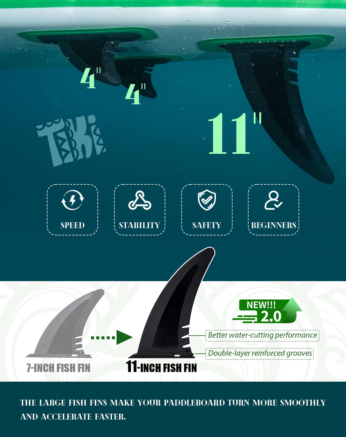 FunWater SUP Inflatable Stand Up Paddle Board 10'6×33"×6" Ultra-Light Inflatable Paddleboard with ISUP Accessories,Fins,Adjustable Paddle, Pump,Backpack