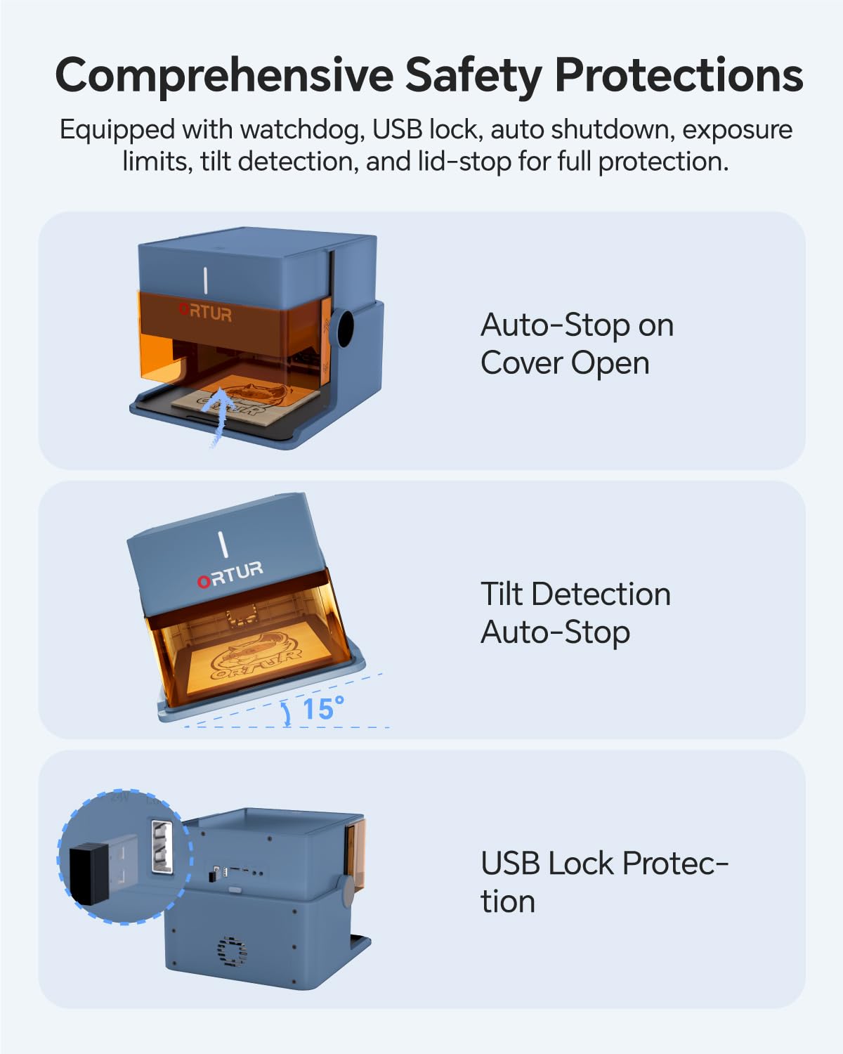 Ortur R1 Class 1 Foldable Laser Engraver with 1000mW 1064nm Infrared Laser Module, Exquisite Gift Box Packaging, APP Control Laser Engraver for Metal, Plastic, Acrylic - Ideal for Jewelry, Gift Making