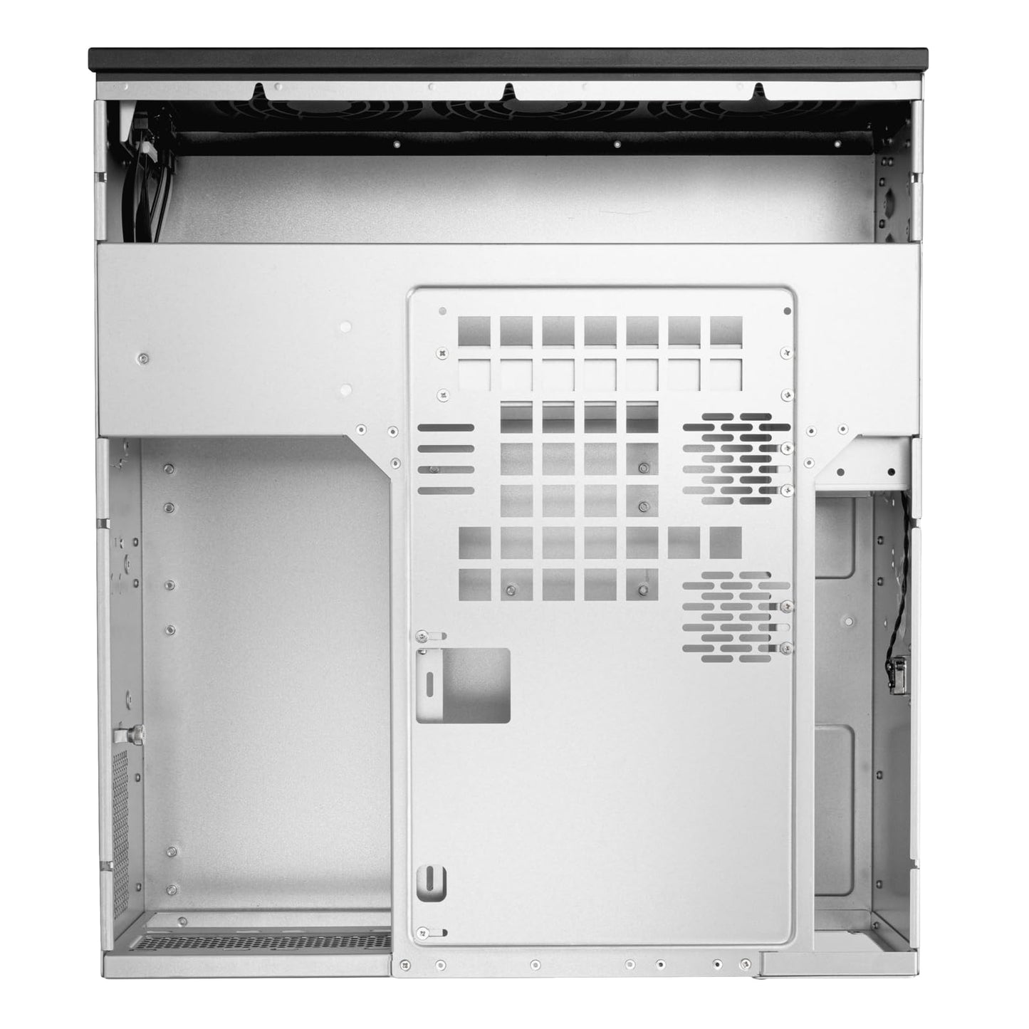Silverstone Technology RM32 3U rackmount Server Chassis Supporting 4-Slot high-end Graphics Cards and 360mm radiators, SST-RM32