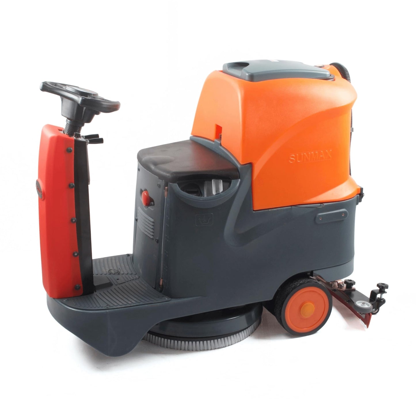 SUNMAX RT70 Ride-On Commercial Floor Scrubber Machine, 22" Brush, 31.5" Squeegee, 18.5/18.5-Gal Tanks, 48,400 Sq Ft/H, 5-Hour Runtime