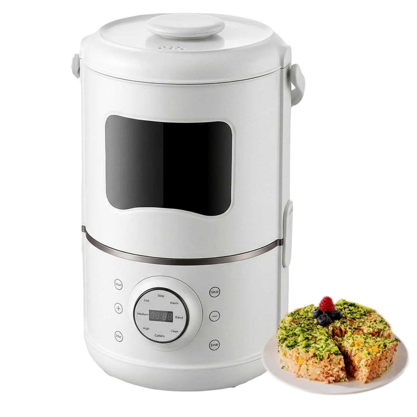 Automatic Pet Food Maker & Processor, Premium Fresh Dog & Cat Food Machine, Steam and Blend in One, Nutrient-Locking Water-Bath Steaming, Self-Cleaning, 3L Capacity, Food-Grade 304 Stainless Steel